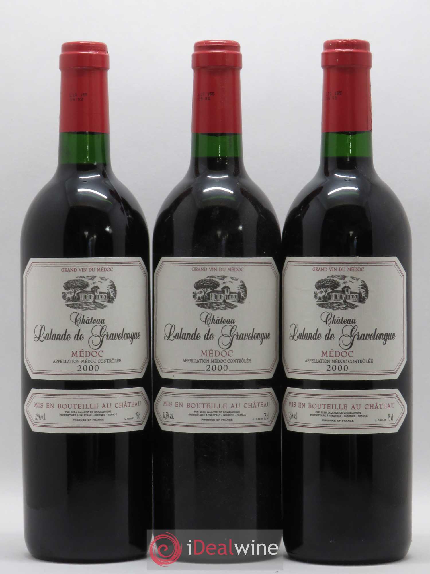 Médoc Lalande de Gravelongue 2000 - Posten von 6 Flaschen - 1
