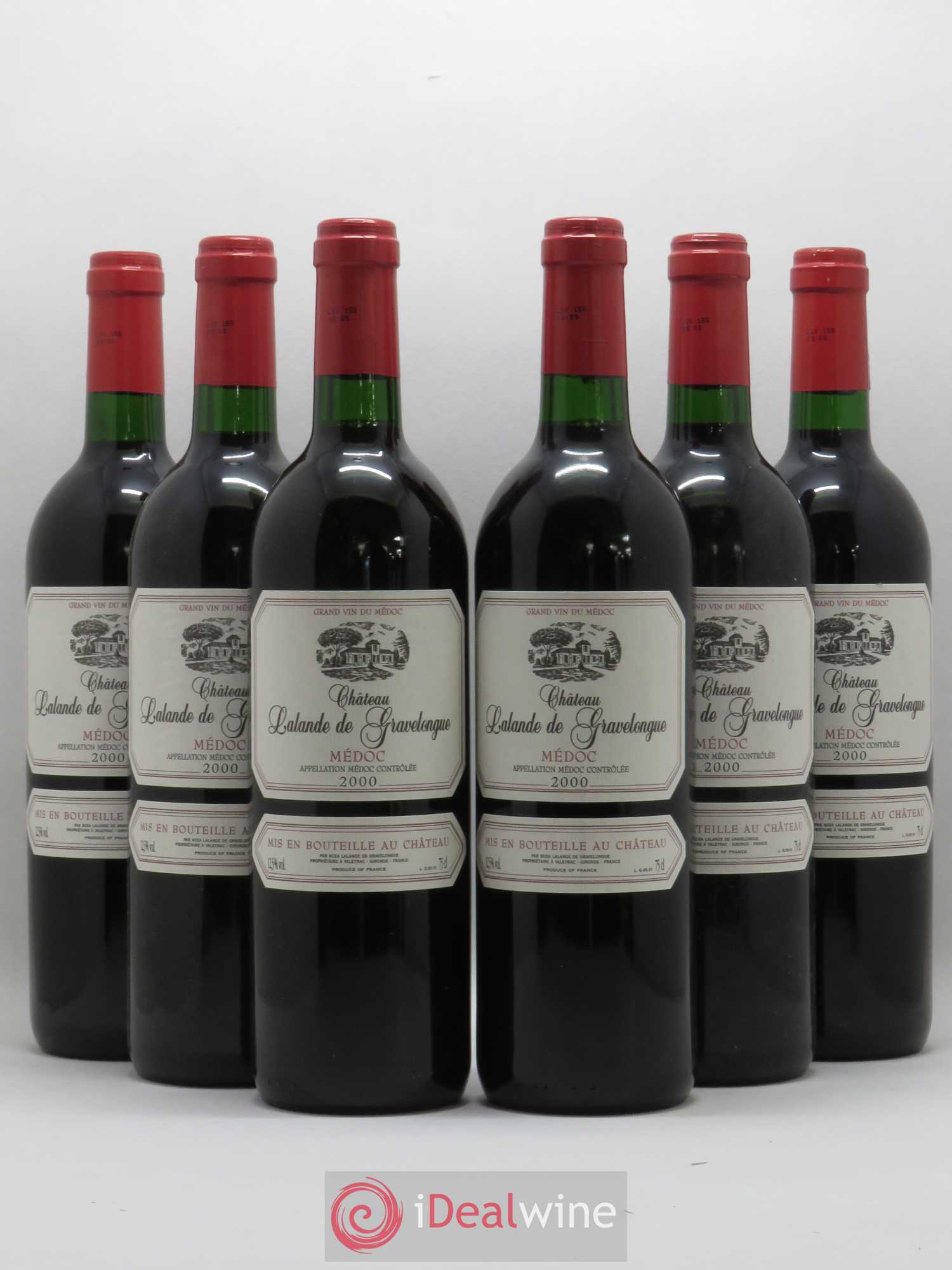 Médoc Lalande de Gravelongue 2000 - Posten von 6 Flaschen - 0