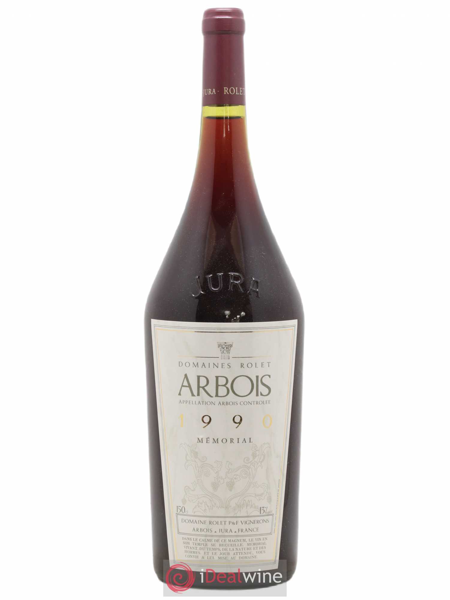 Arbois Cuvée Mémorial Domaine Rolet 1990 - Lot de 1 magnum - 0
