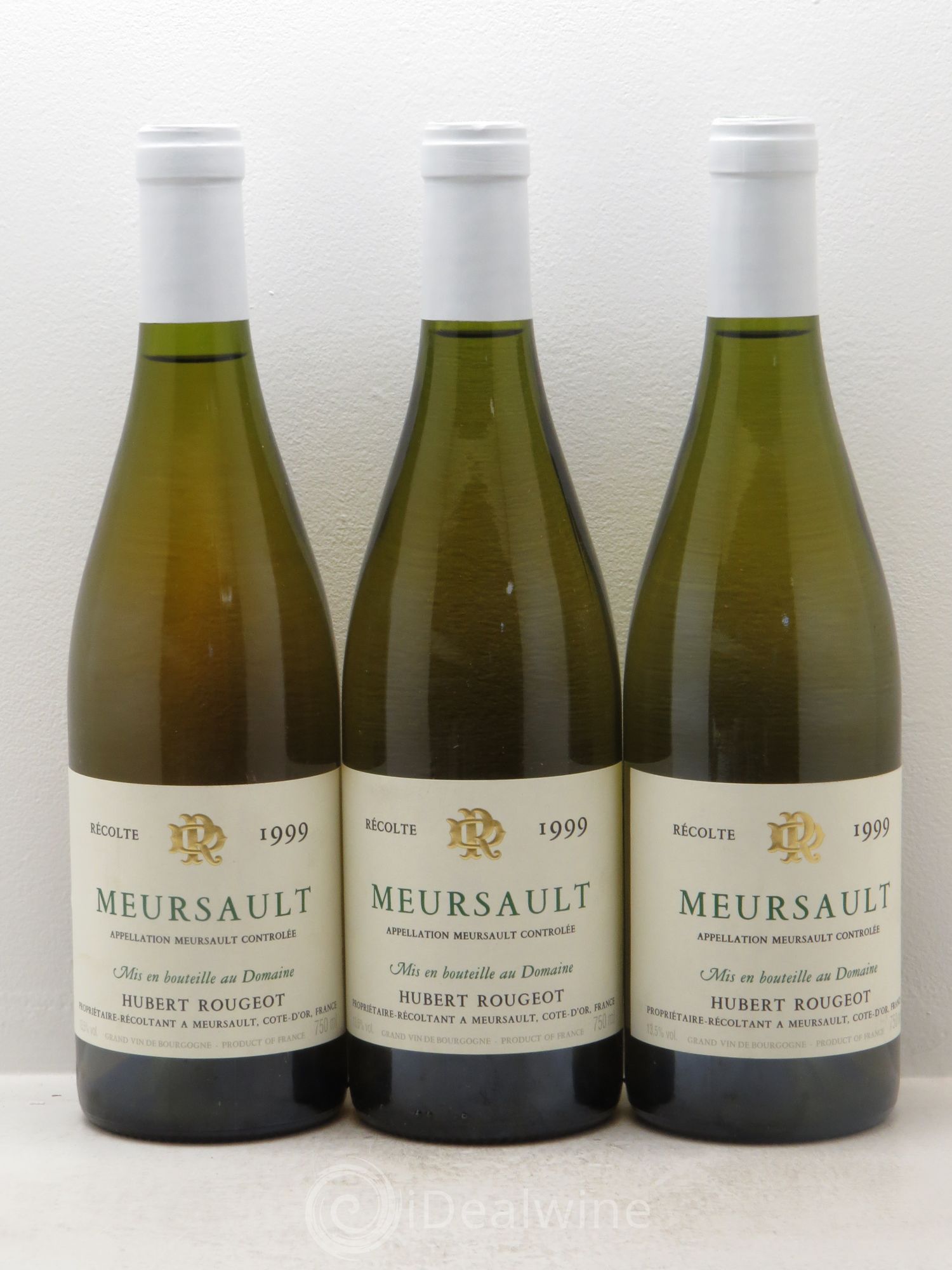 Meursault Hubert Rougeot 1999 - Posten von 3 Flaschen - 0