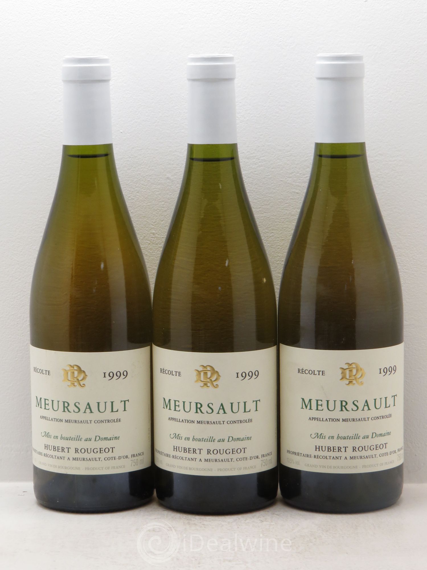 Meursault Hubert Rougeot 1999 - Lot de 3 bouteilles - 0