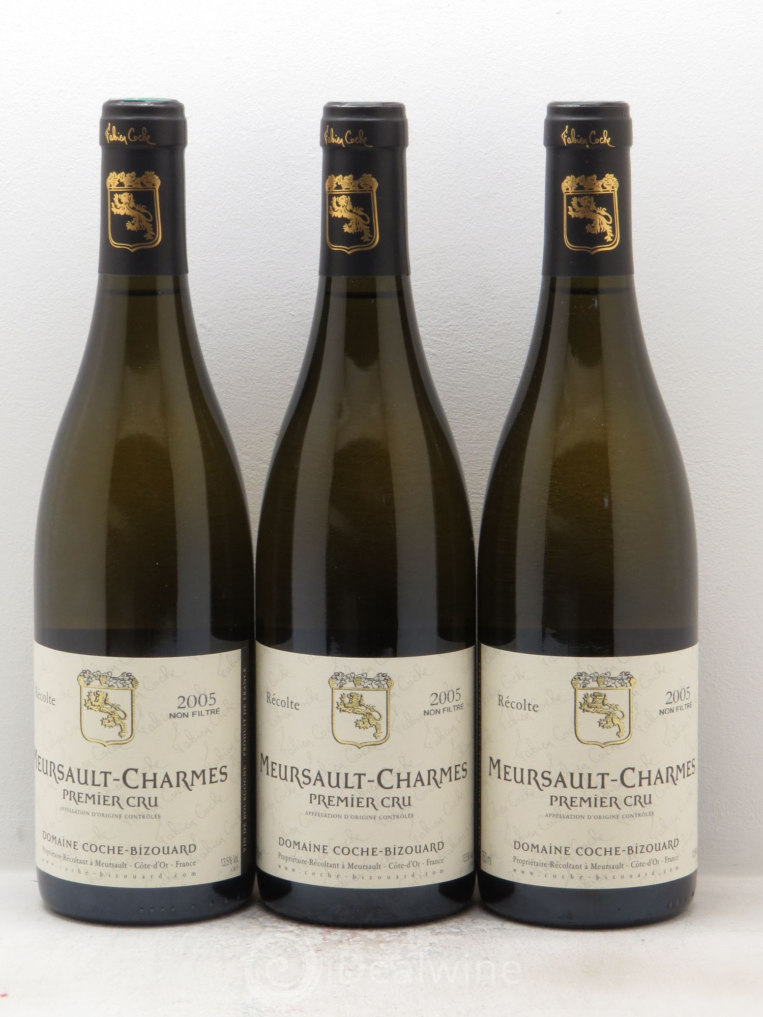 Meursault 1er Cru Fabien Coche-Bizouard 2005 - Posten von 3 Flaschen - 0