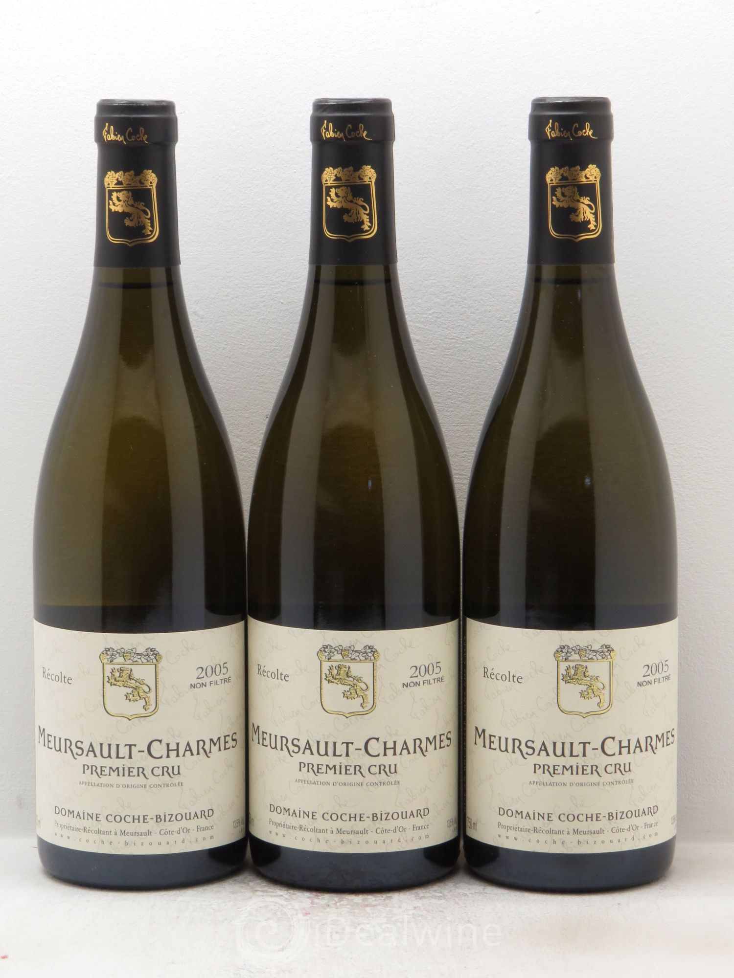 Meursault 1er Cru Fabien Coche-Bizouard 2005 - Posten von 3 Flaschen - 0