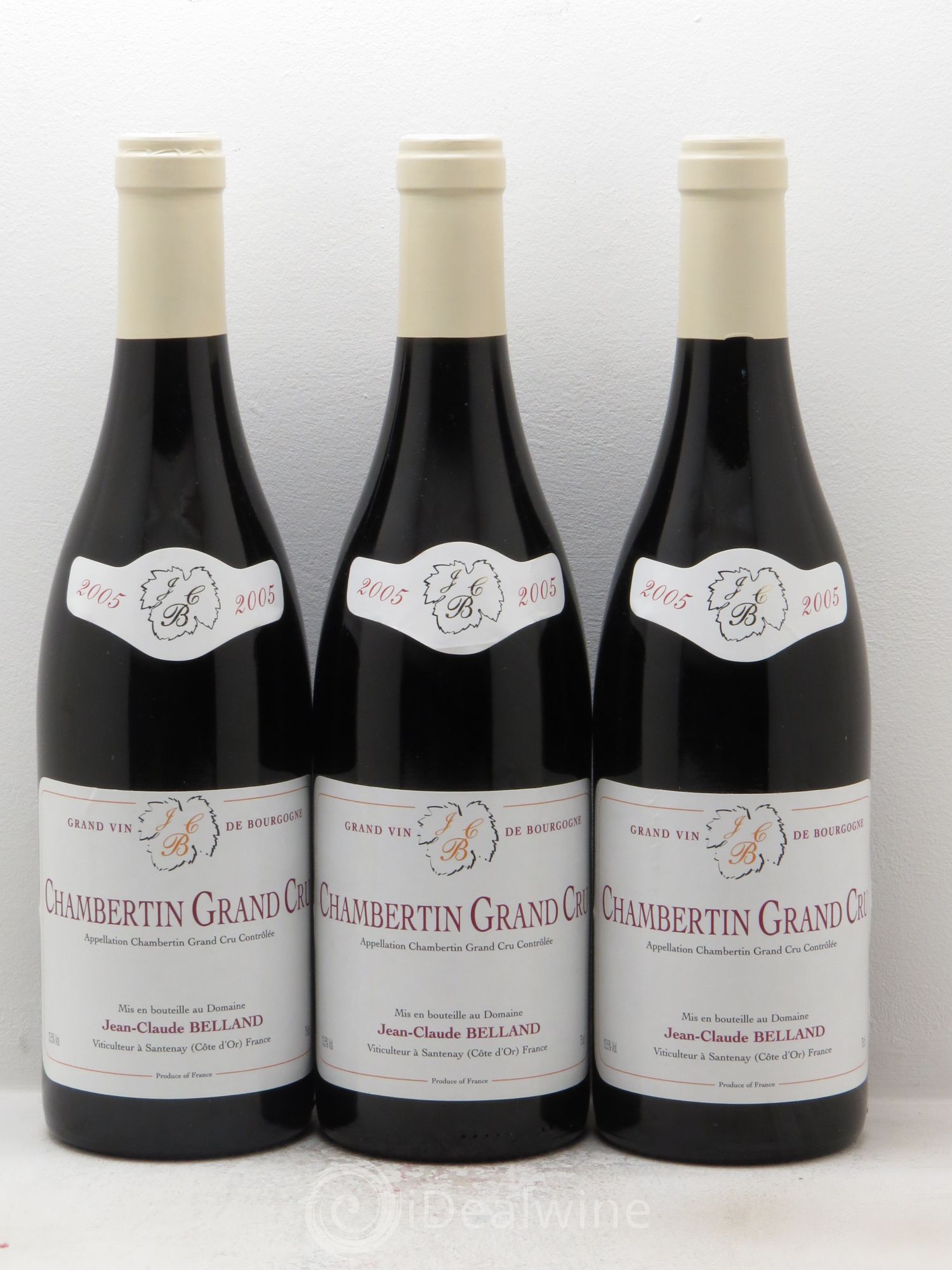 Chambertin Grand Cru Jean-Claude Belland 2005 - Posten von 3 Flaschen - 0