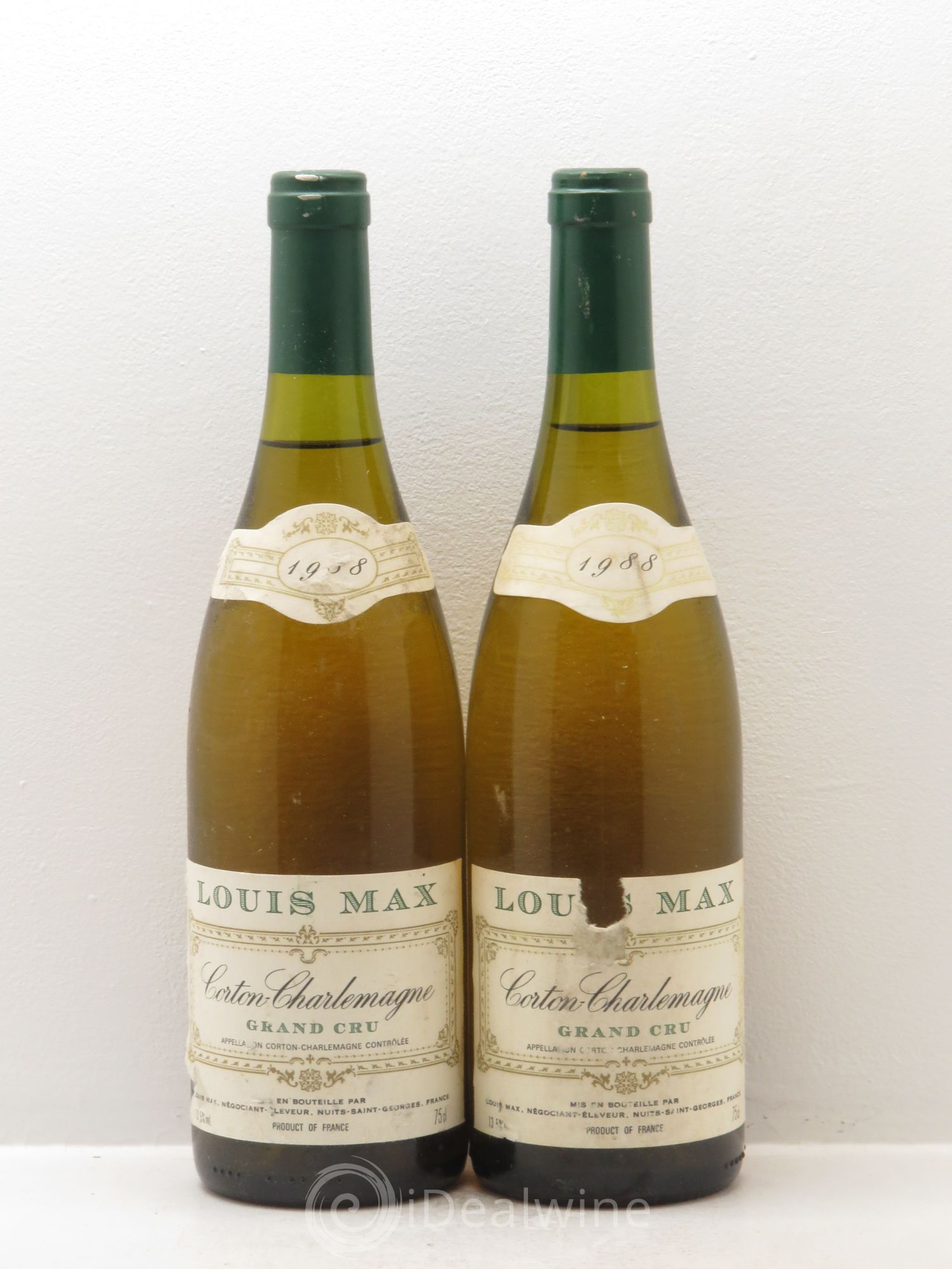 Corton-Charlemagne Grand Cru Louis Max 1988 - Posten von 2 Flaschen - 0