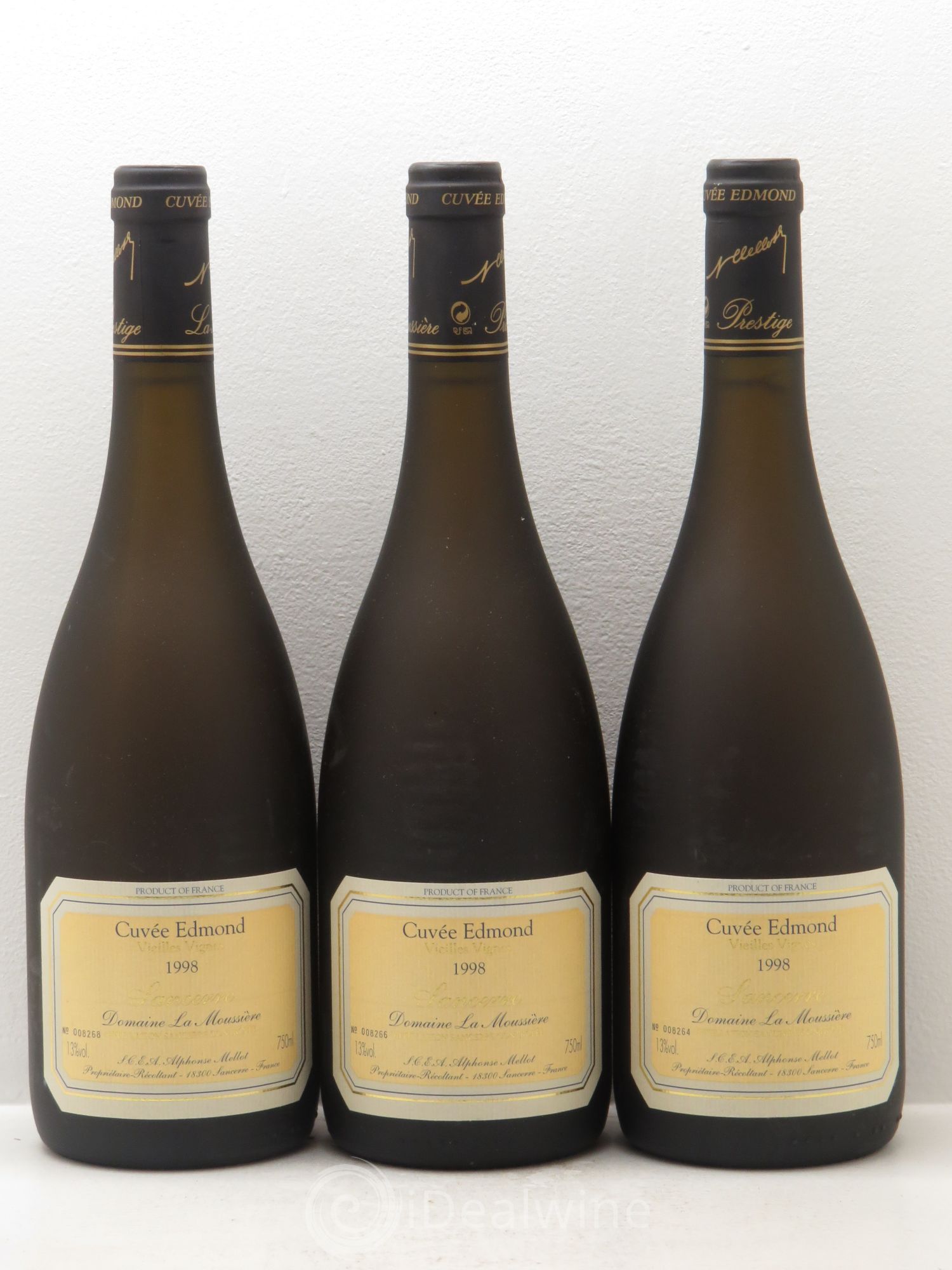 Sancerre Cuvée Edmond Alphonse Mellot 1998 - Lotto di 3 bottiglie - 0