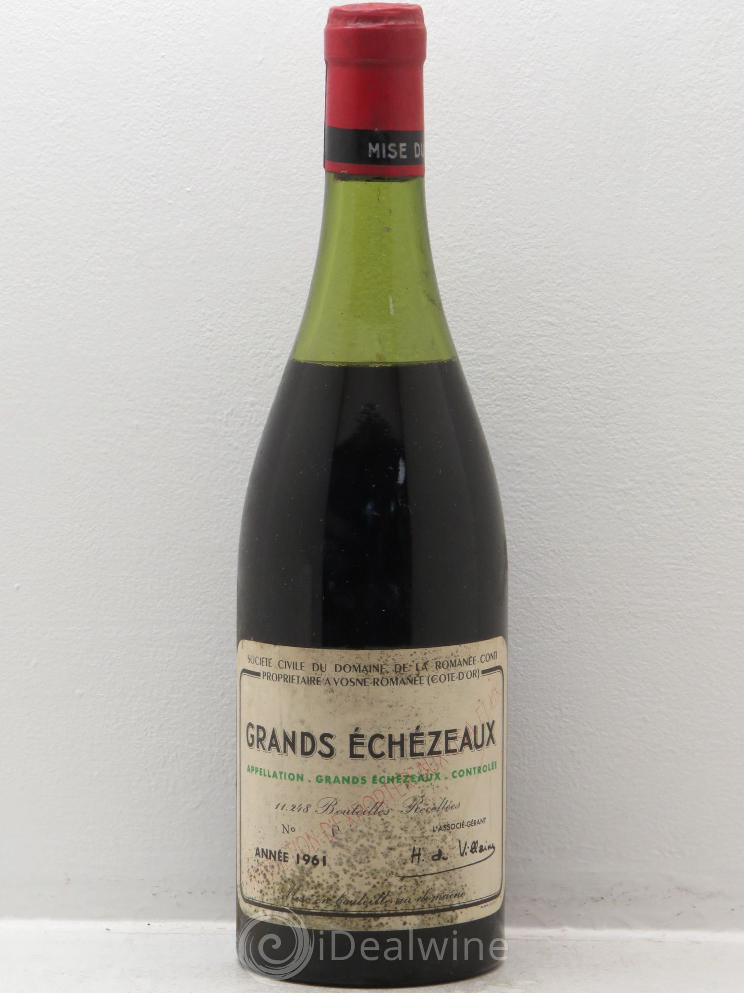 Grands-Echezeaux Grand Cru Domaine de la Romanée-Conti 1961 - Lot de 1 bouteille - 0
