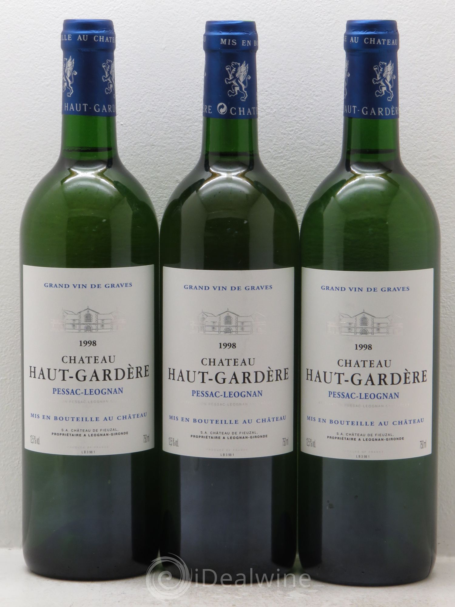 Château Haut-Gardère 1998 - Lot de 3 bouteilles - 0