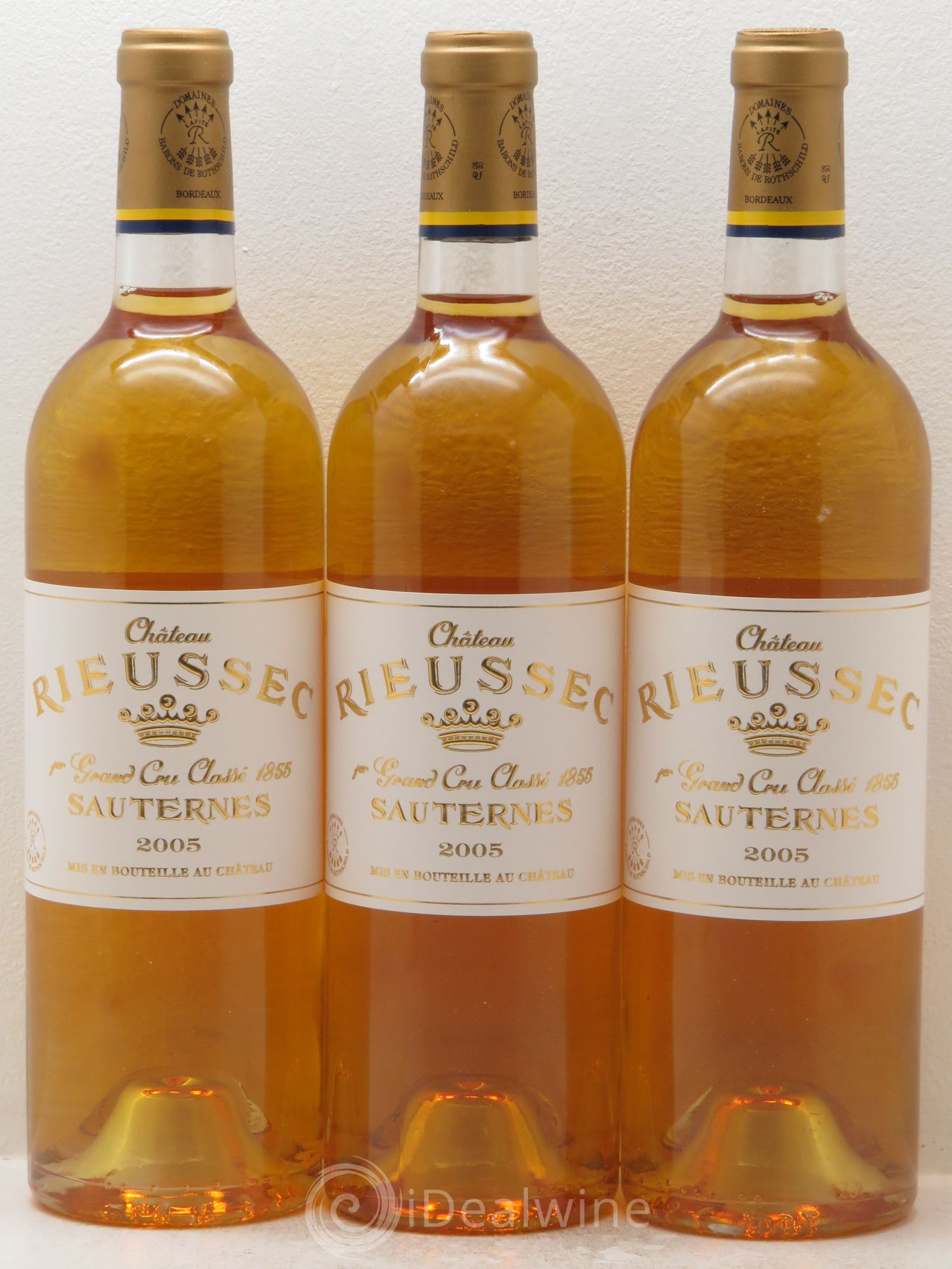 Château Rieussec 1er Grand Cru Classé 2005 - Lotto di 3 bottiglie - 0