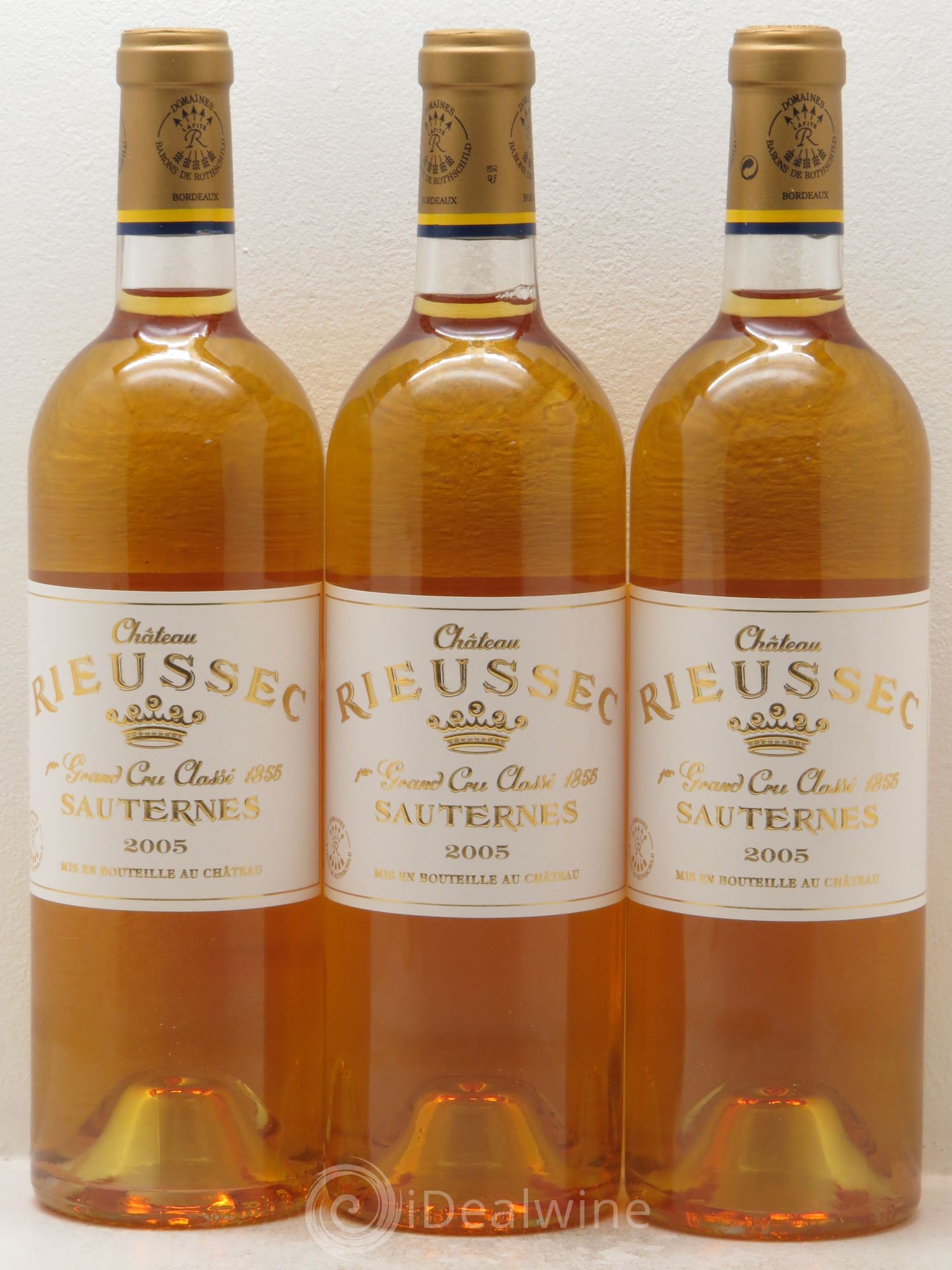 Château Rieussec 1er Grand Cru Classé 2005 - Lotto di 3 bottiglie - 0