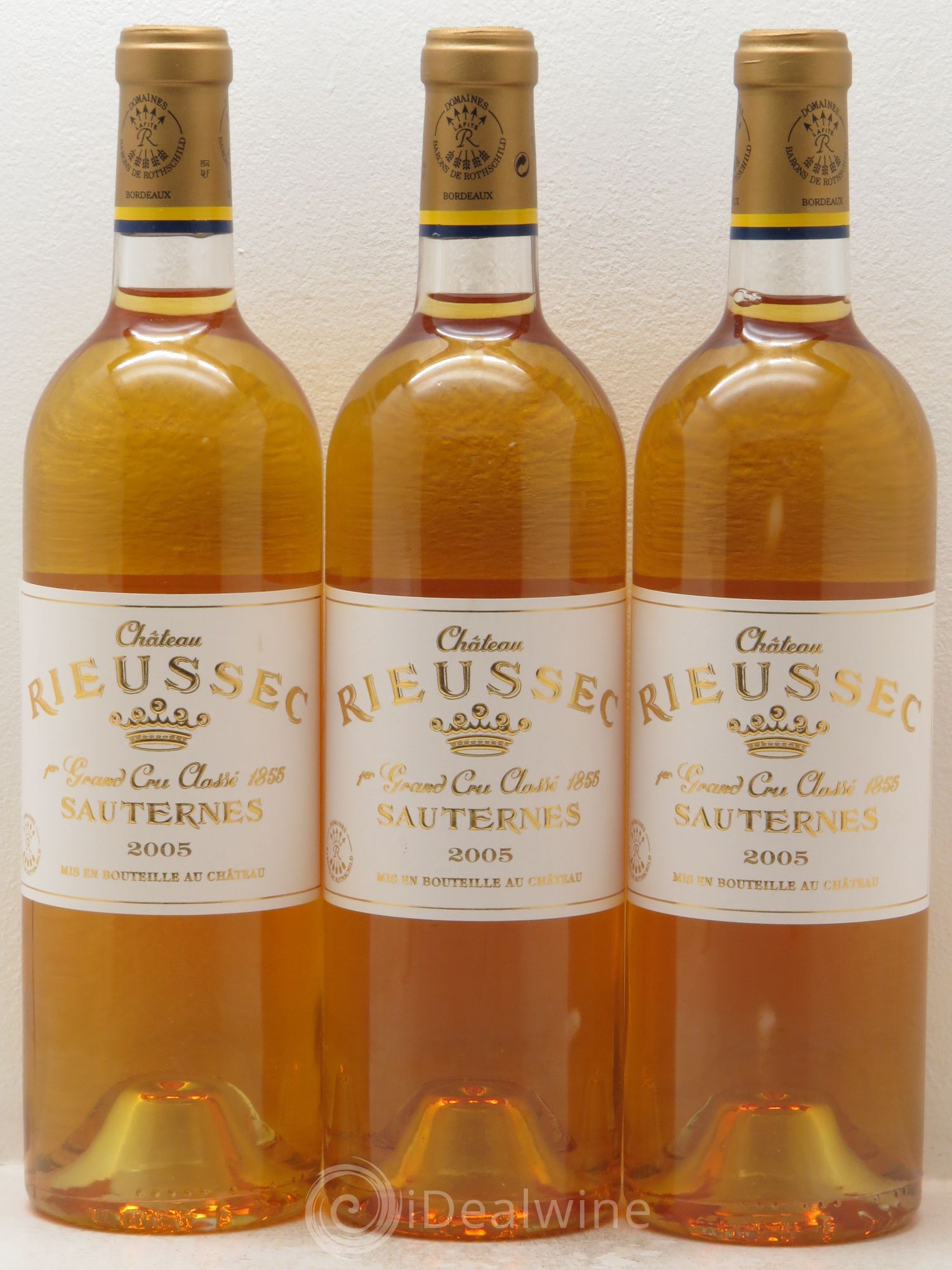 Château Rieussec 1er Grand Cru Classé 2005 - Lotto di 3 bottiglie - 0