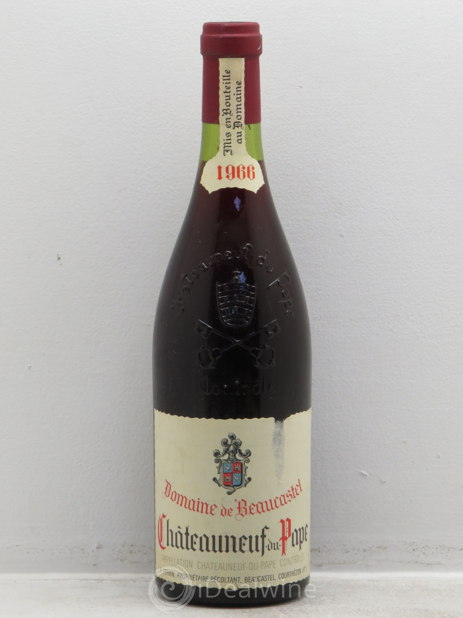 Châteauneuf-du-Pape Château de Beaucastel Famille Perrin 1966 - Lot de 1 bouteille - 0