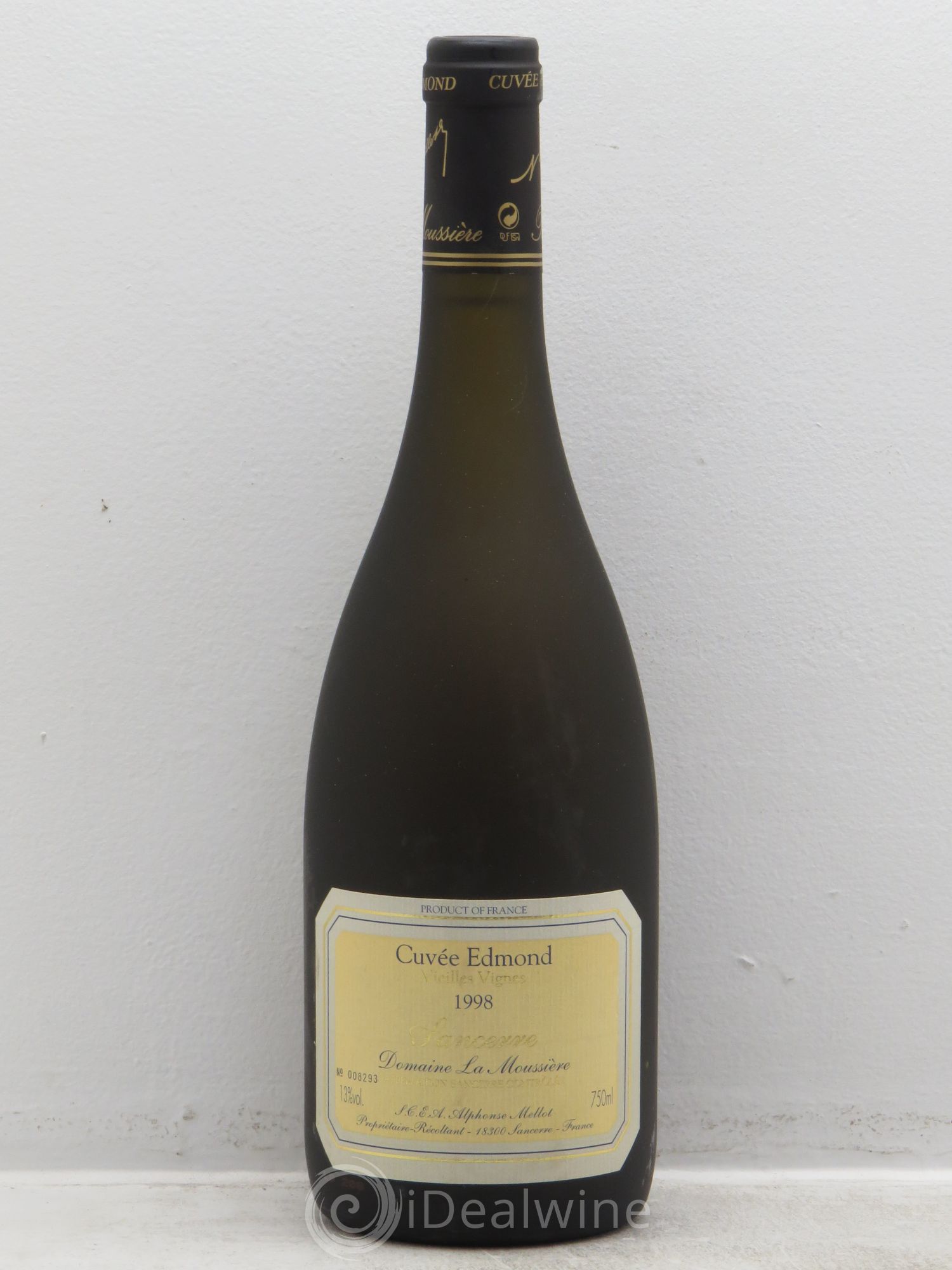 Sancerre Cuvée Edmond Alphonse Mellot Vieilles Vignes La Moussière 1998 - Posten von 6 Flaschen - 0
