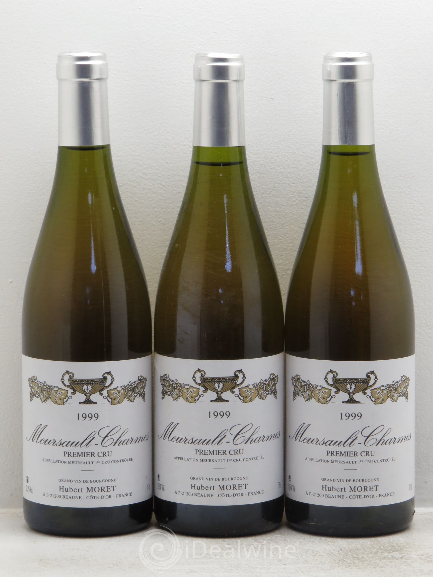 Meursault 1er Cru Domaine Hubert Moret 1999 - Posten von 3 Flaschen - 0