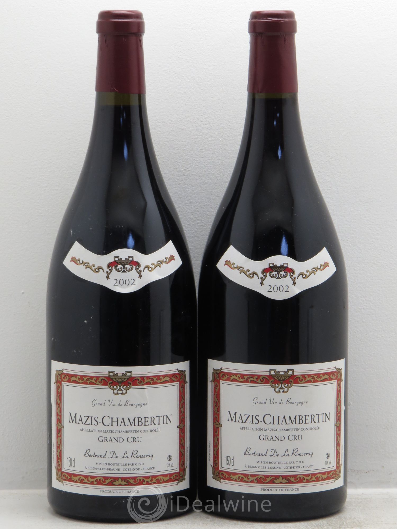 Mazis-Chambertin Grand Cru De la Ronseray 2002 - Lot de 2 magnums - 0