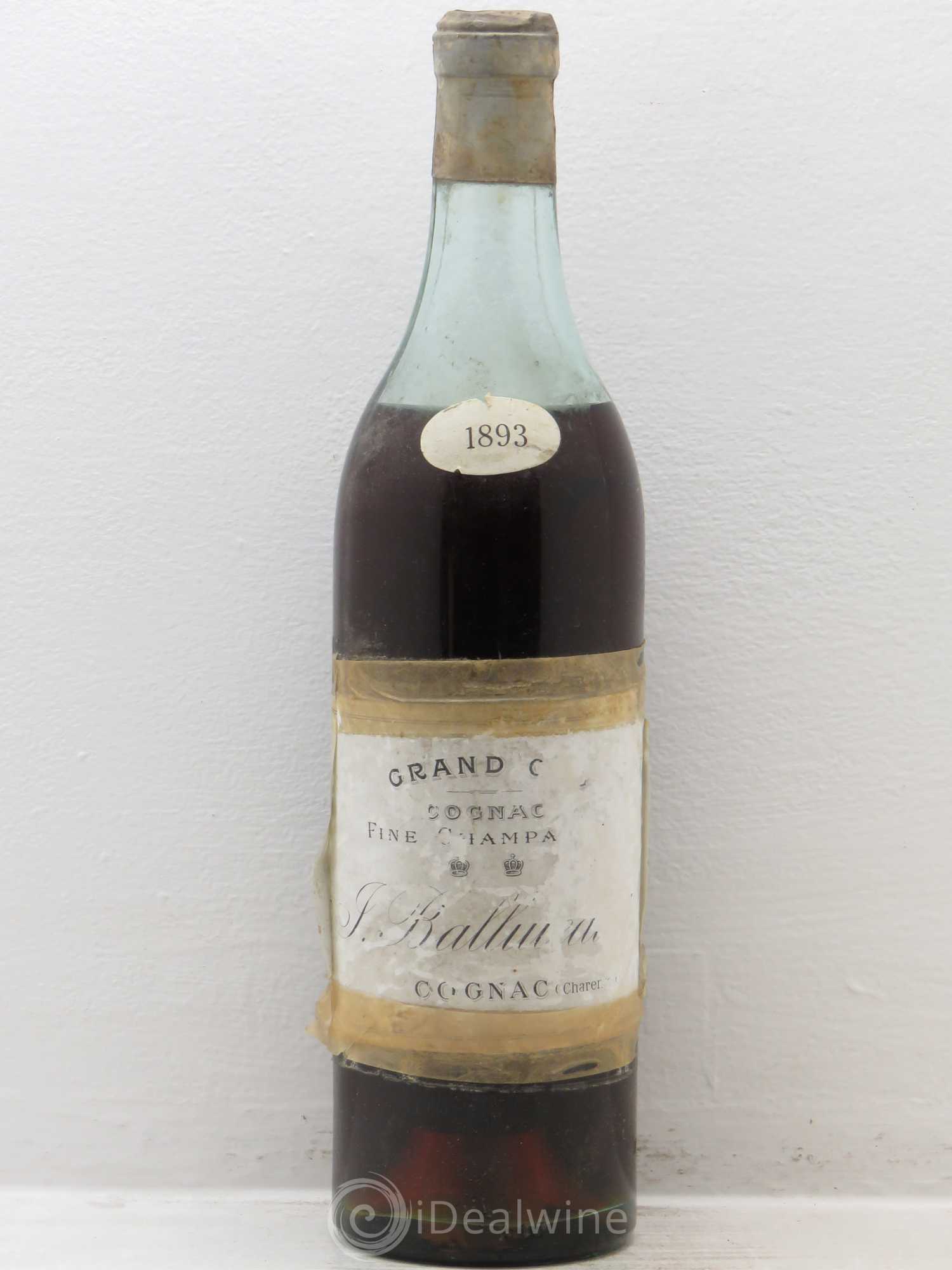 Cognac Fine Champagne Balluteaud 1893 - Posten von 1 Flasche - 0
