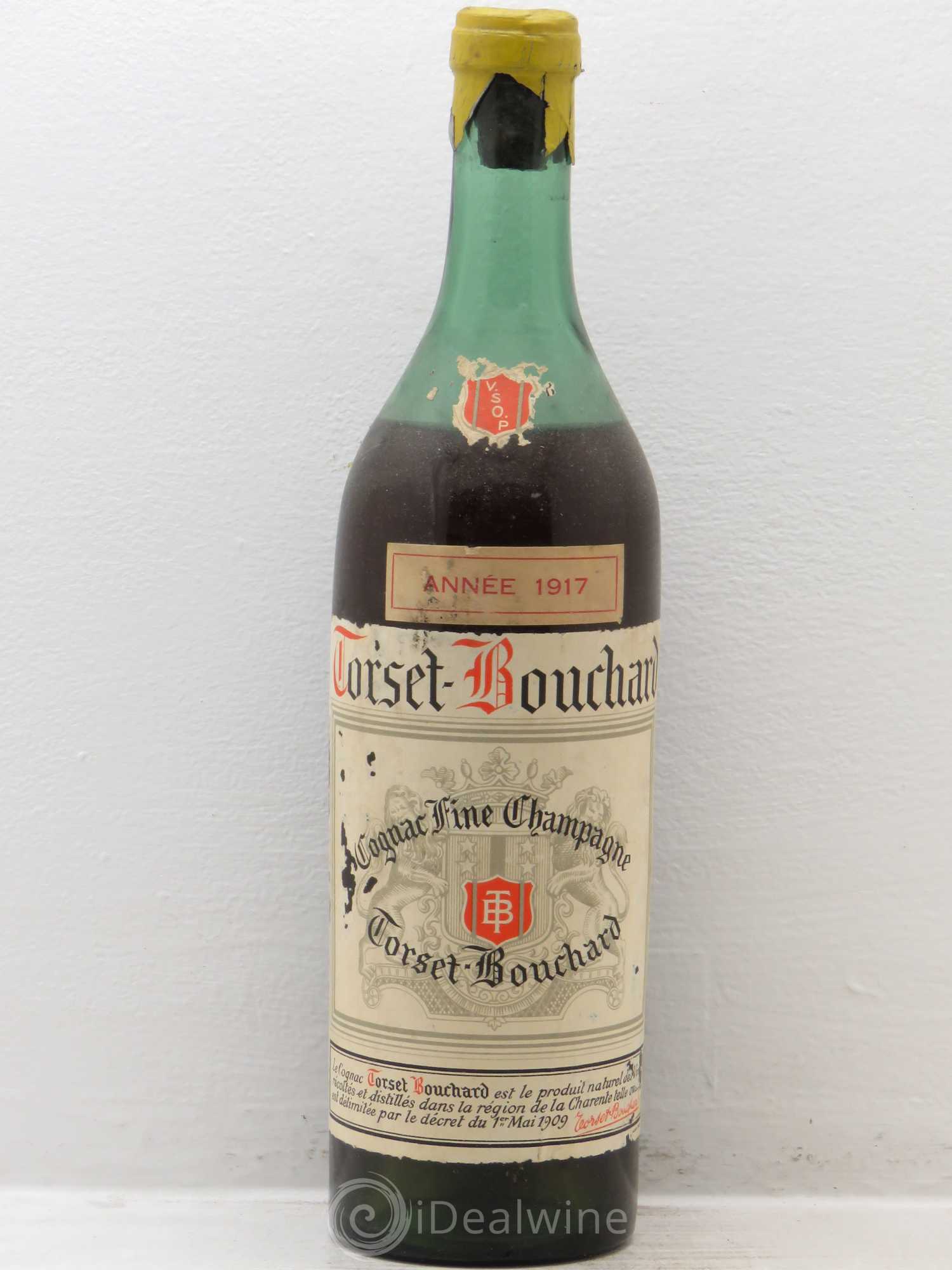 Cognac Grande Fine Champagne Torset Bouchard 1917 - Posten von 1 Flasche - 0