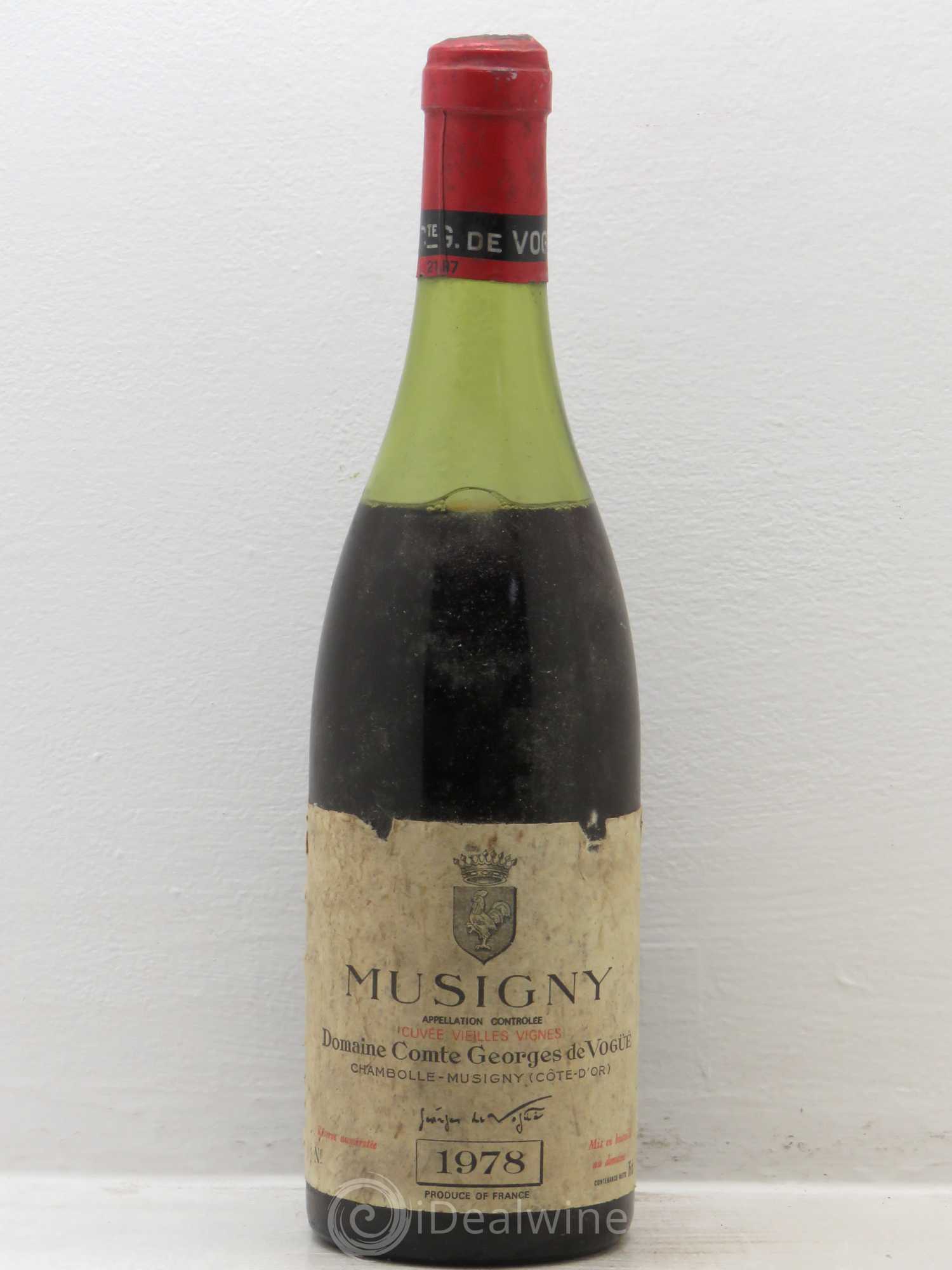 Musigny Grand Cru Cuvée Vieilles Vignes Comte Georges de Vogüé 1978 - Lot de 1 bouteille - 0