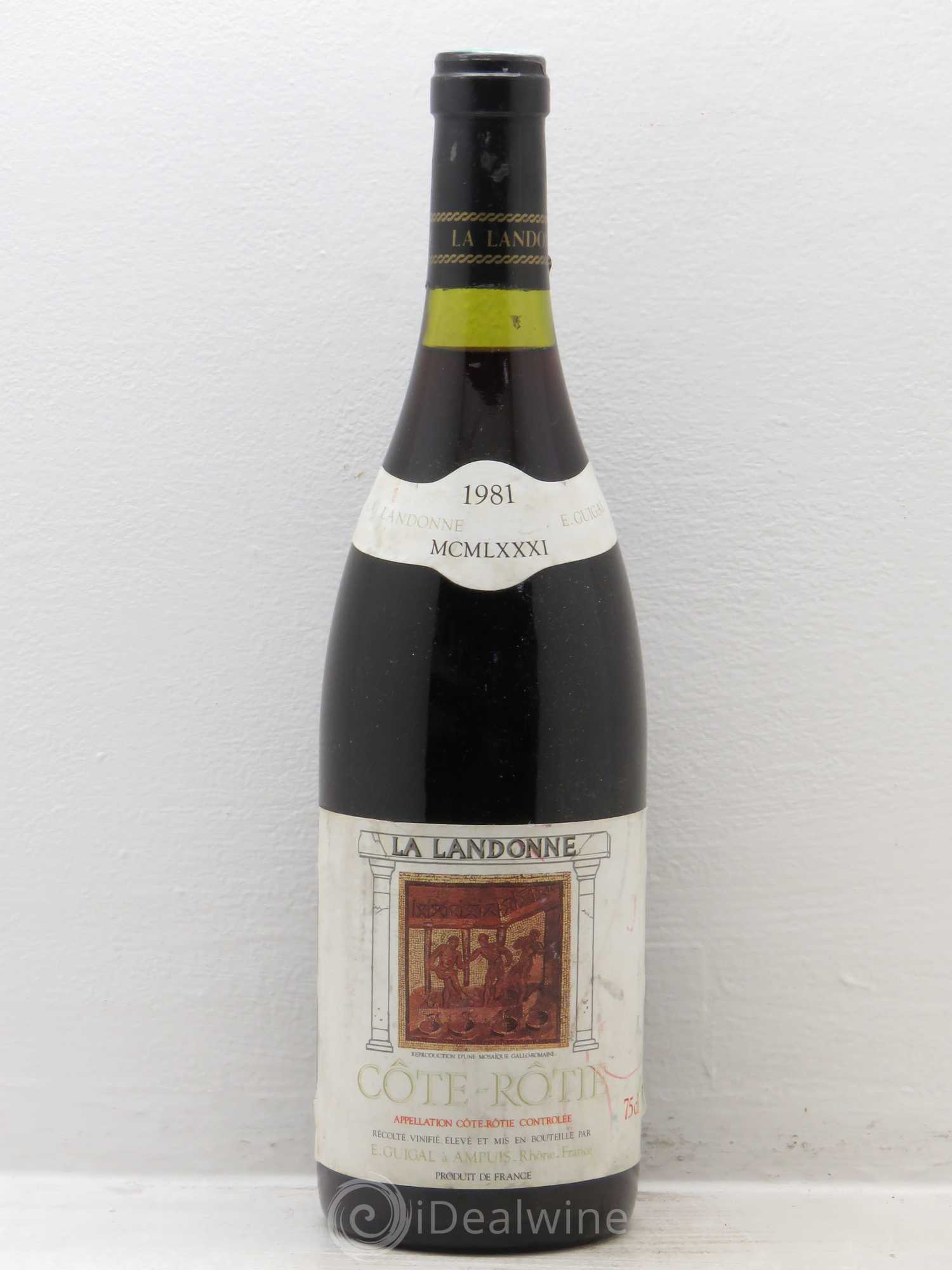 Côte-Rôtie La Landonne Guigal 1981 - Lot de 1 bouteille - 0
