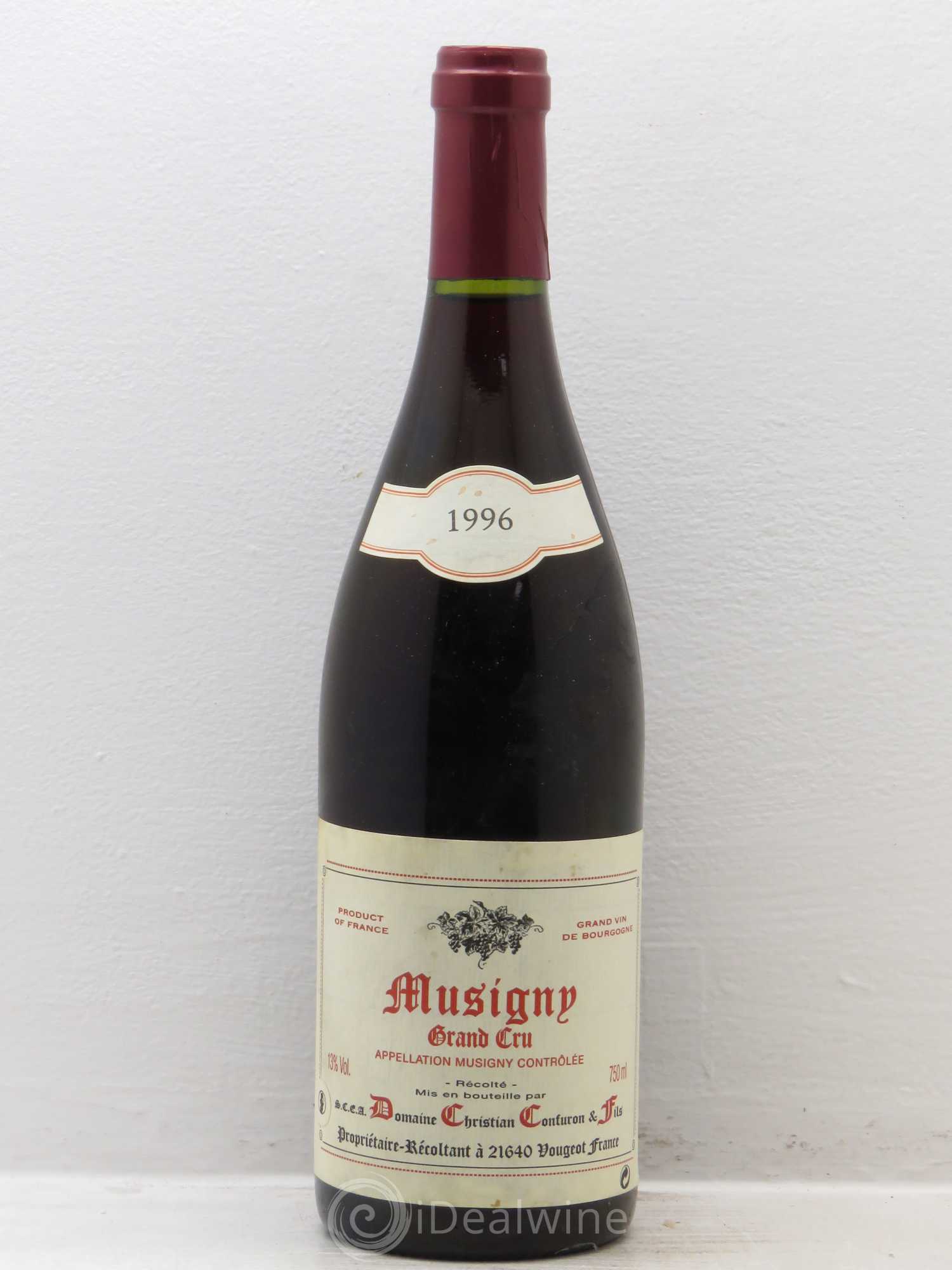 Musigny Grand Cru Christian Confuron 1996 - Lot de 1 bouteille - 0
