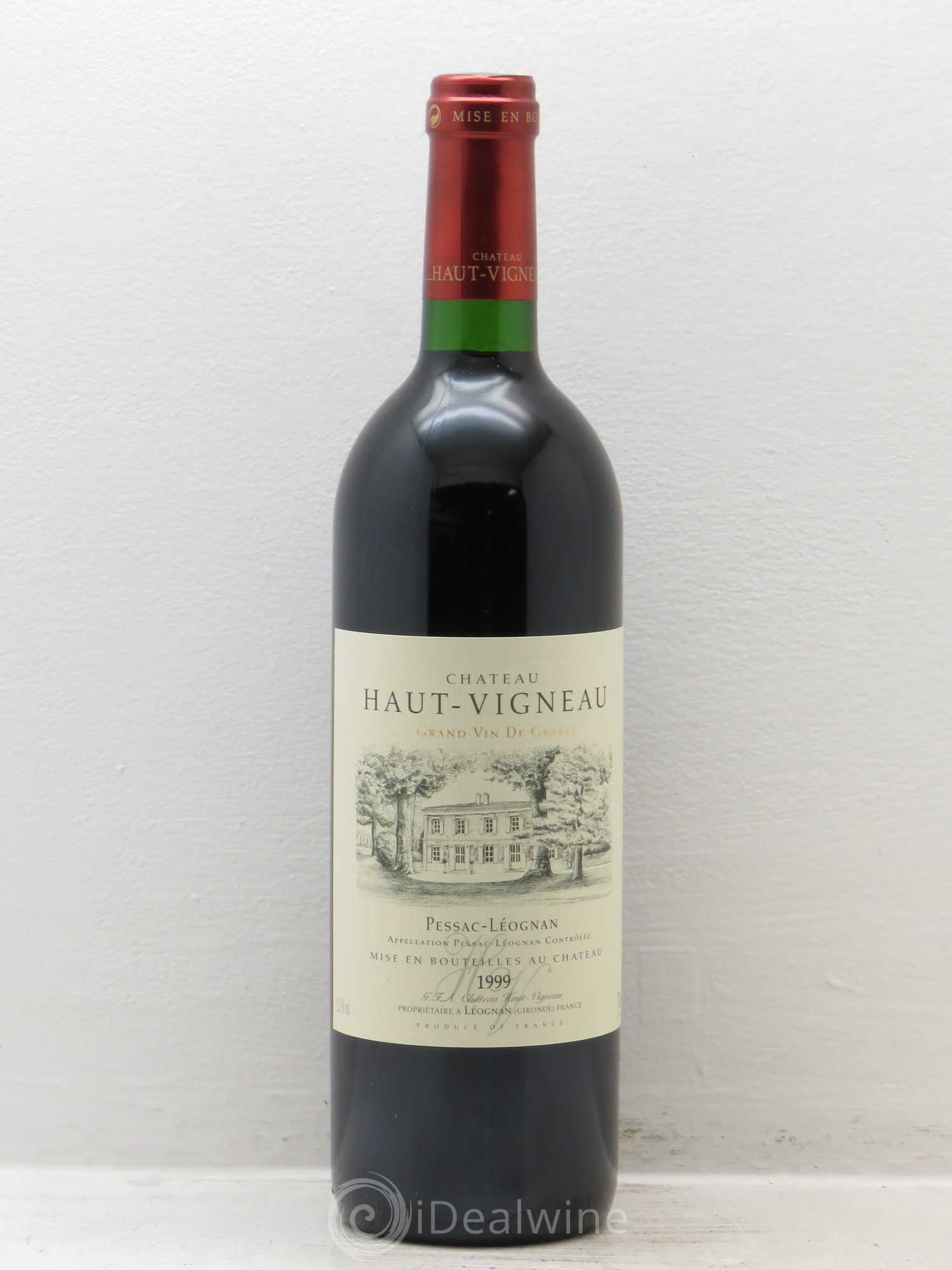 Pessac-Léognan Château Haut Vigneau 1999 - Lot de 6 bouteilles - 0