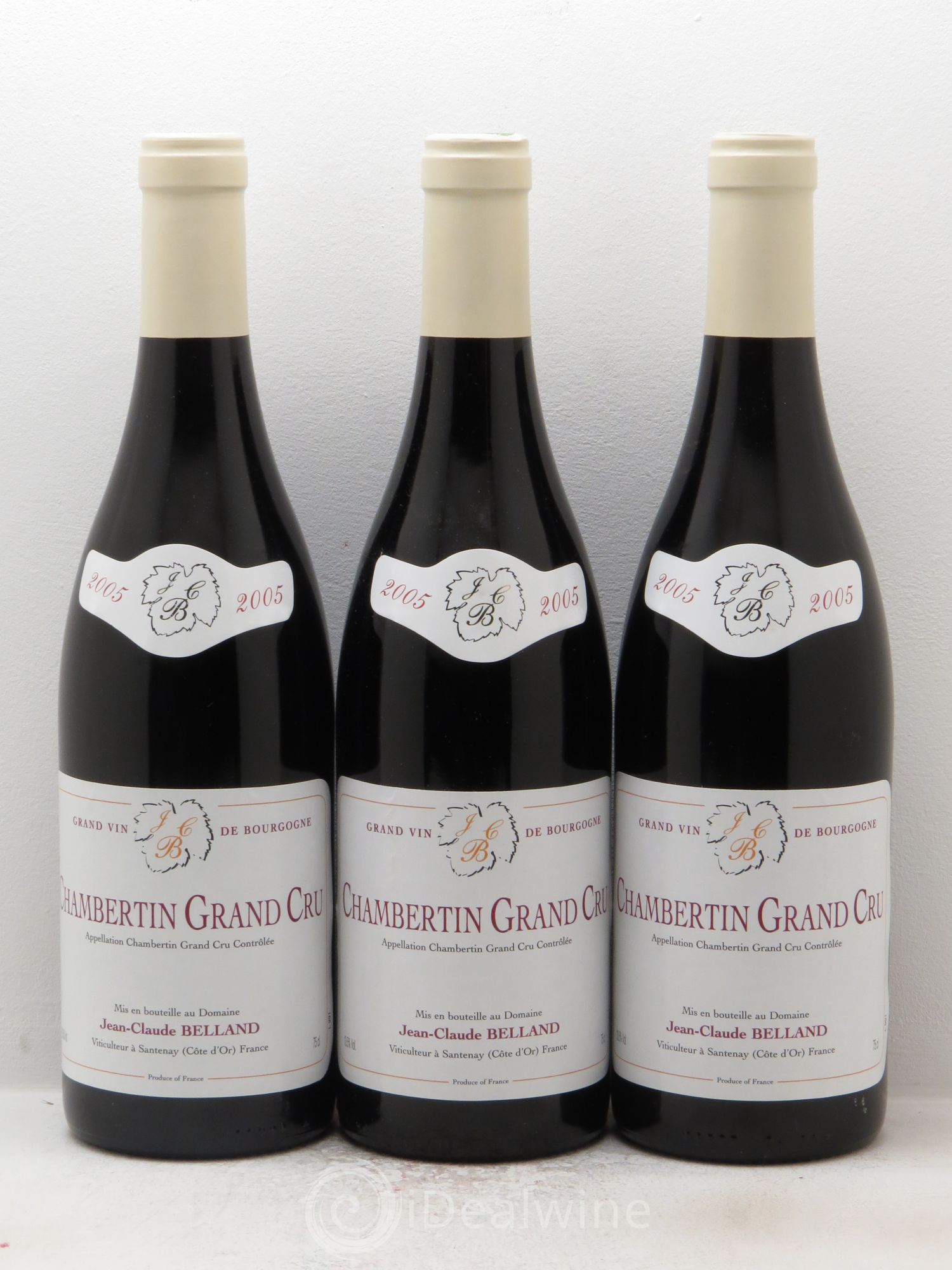 Chambertin Grand Cru Jean-Claude Belland 2005 - Posten von 3 Flaschen - 0