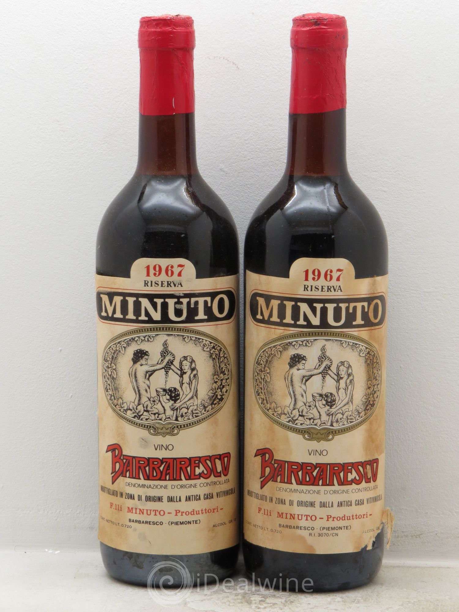 Barbaresco DOCG Minuto Reserve 1967 - Posten von 2 Flaschen - 0