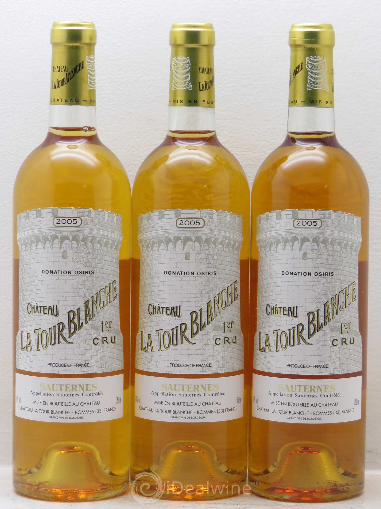 Château la Tour Blanche 1er Grand Cru Classé 2005 - Lotto di 3 bottiglie - 0