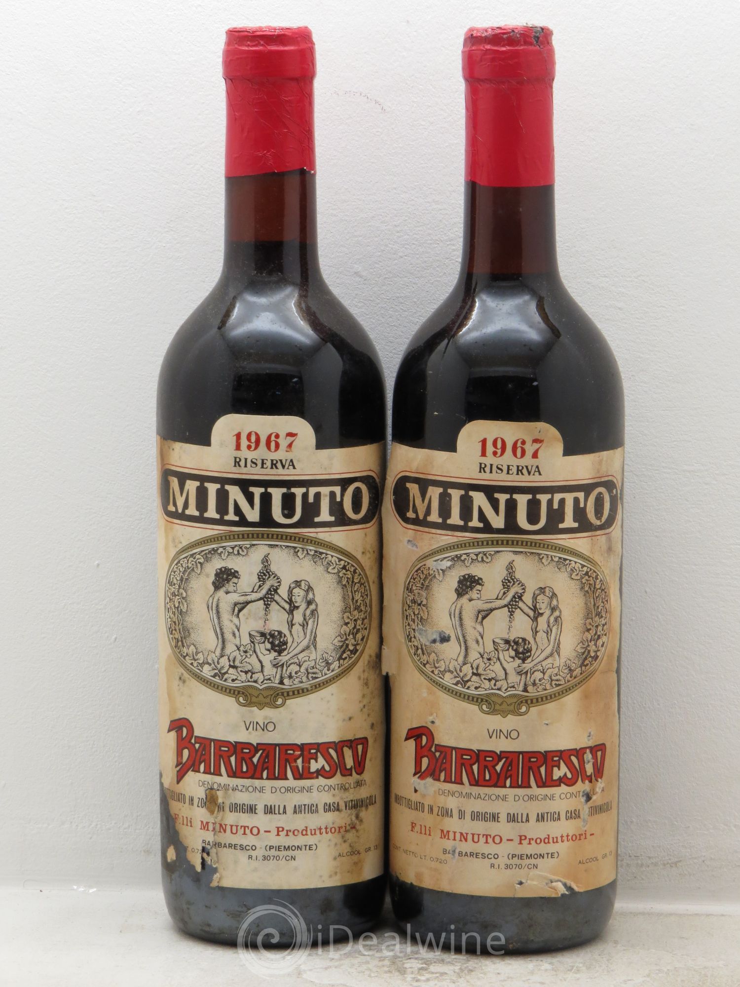 Barbaresco DOCG Minuto Reserve 1967 - Posten von 2 Flaschen - 0