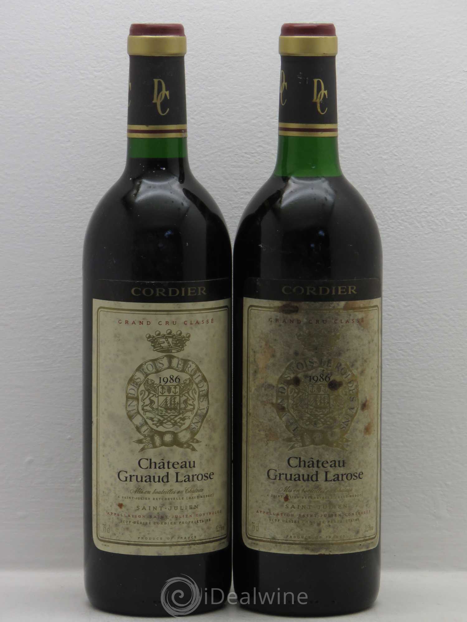 Château Gruaud Larose 2ème Grand Cru Classé 1986 - Lot de 2 bouteilles - 0