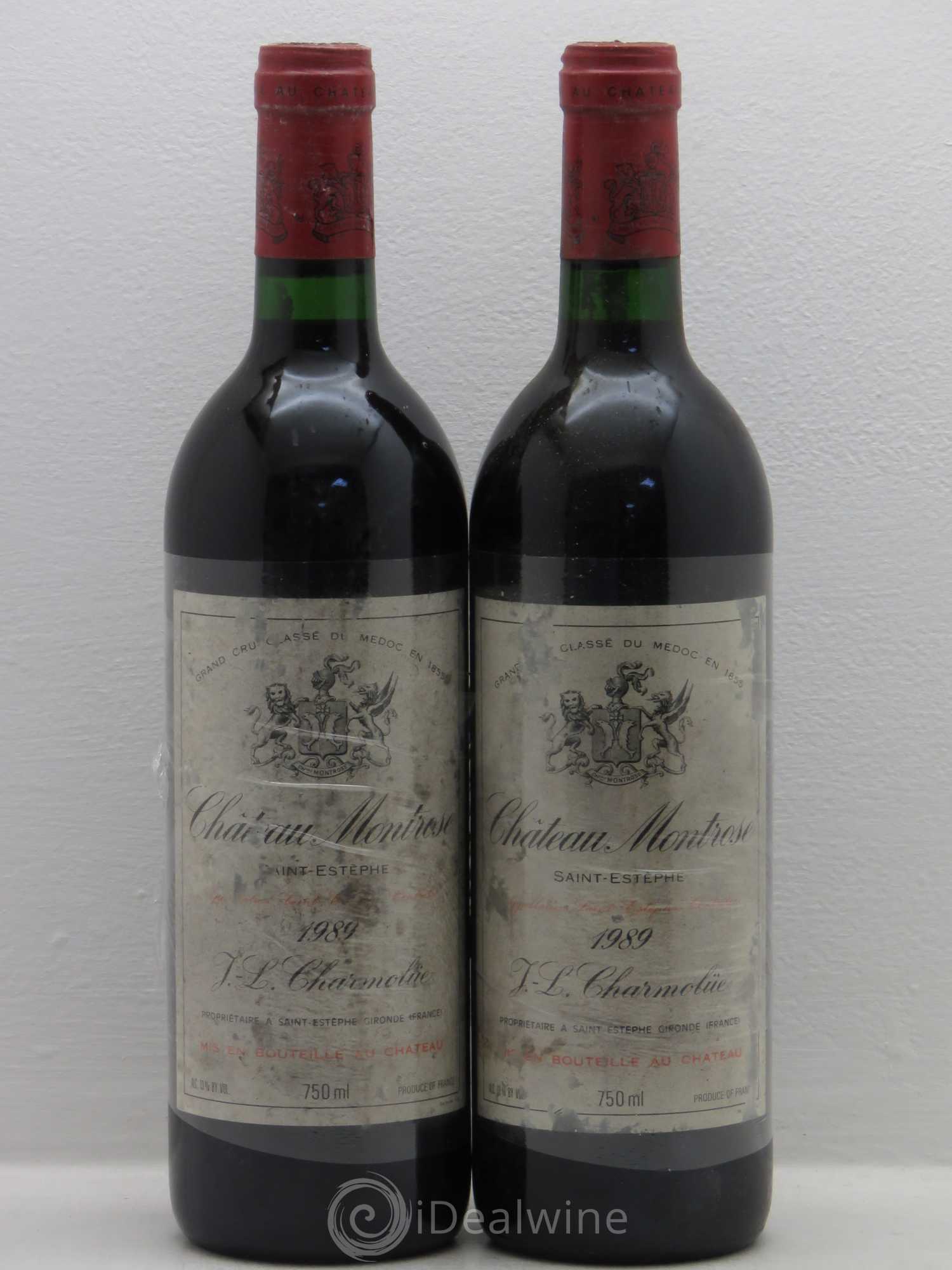 Château Montrose 2ème Grand Cru Classé 1989 - Lot de 2 bouteilles - 0