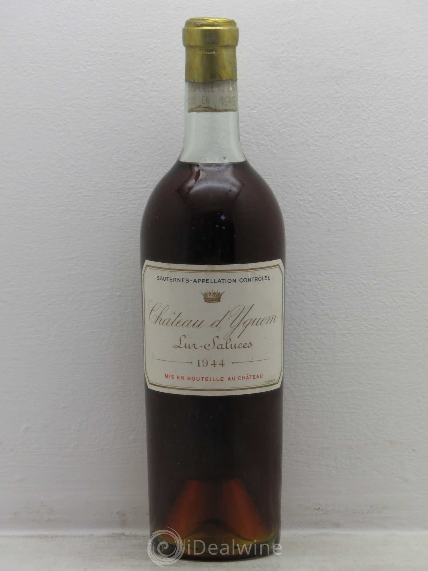 Château d' Yquem 1er Cru Classé Supérieur 1944 - Lotto di 1 bottiglia - 0