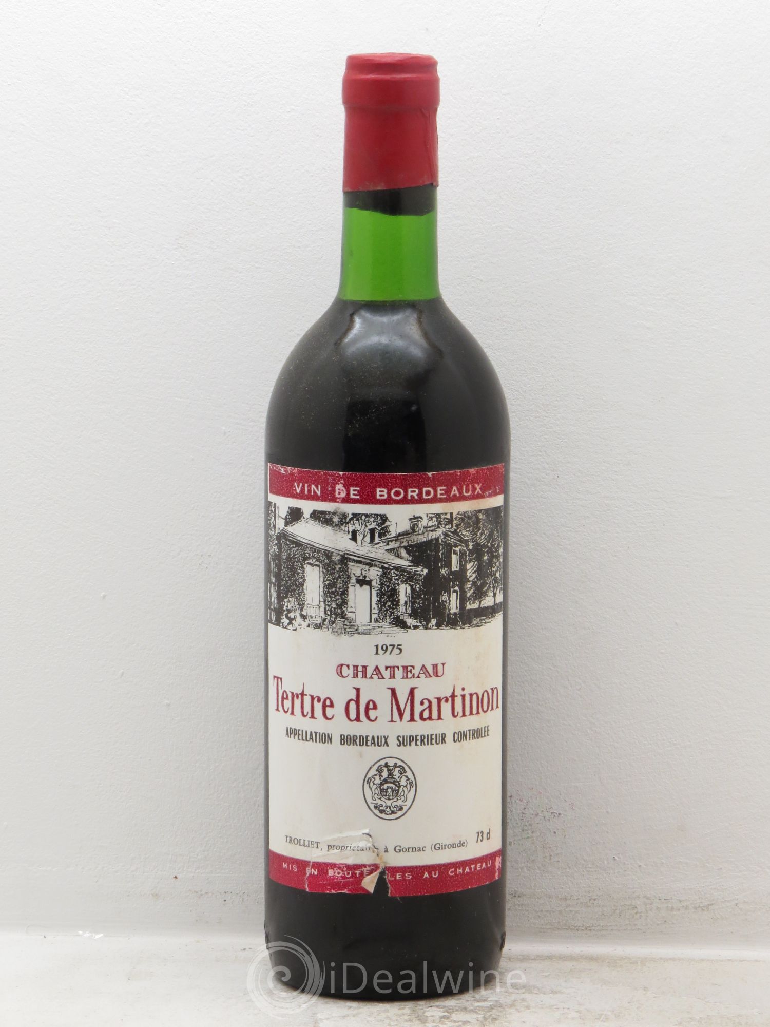 Bordeaux Terre de Martinon 1975 - Lot de 5 bouteilles - 0