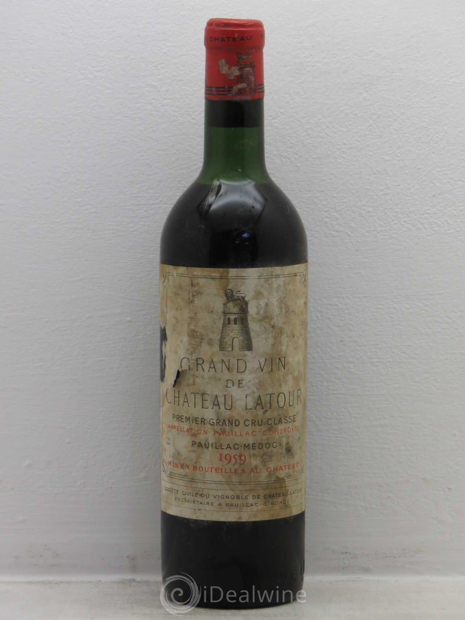 Château Latour 1er Grand Cru Classé 1959 - Lot de 1 bouteille - 0