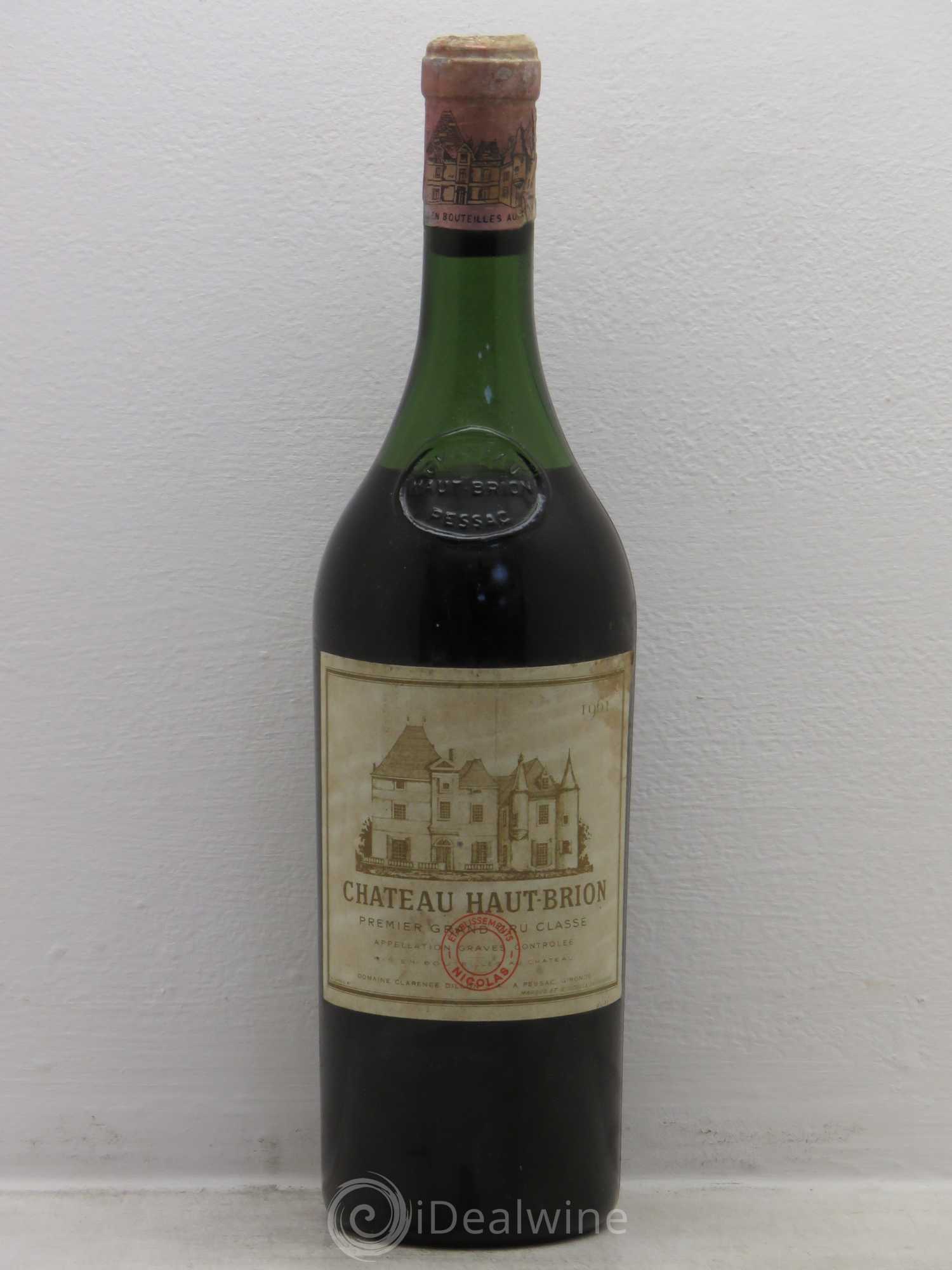 Château Haut Brion 1er Grand Cru Classé 1961 - Lot de 1 bouteille - 0
