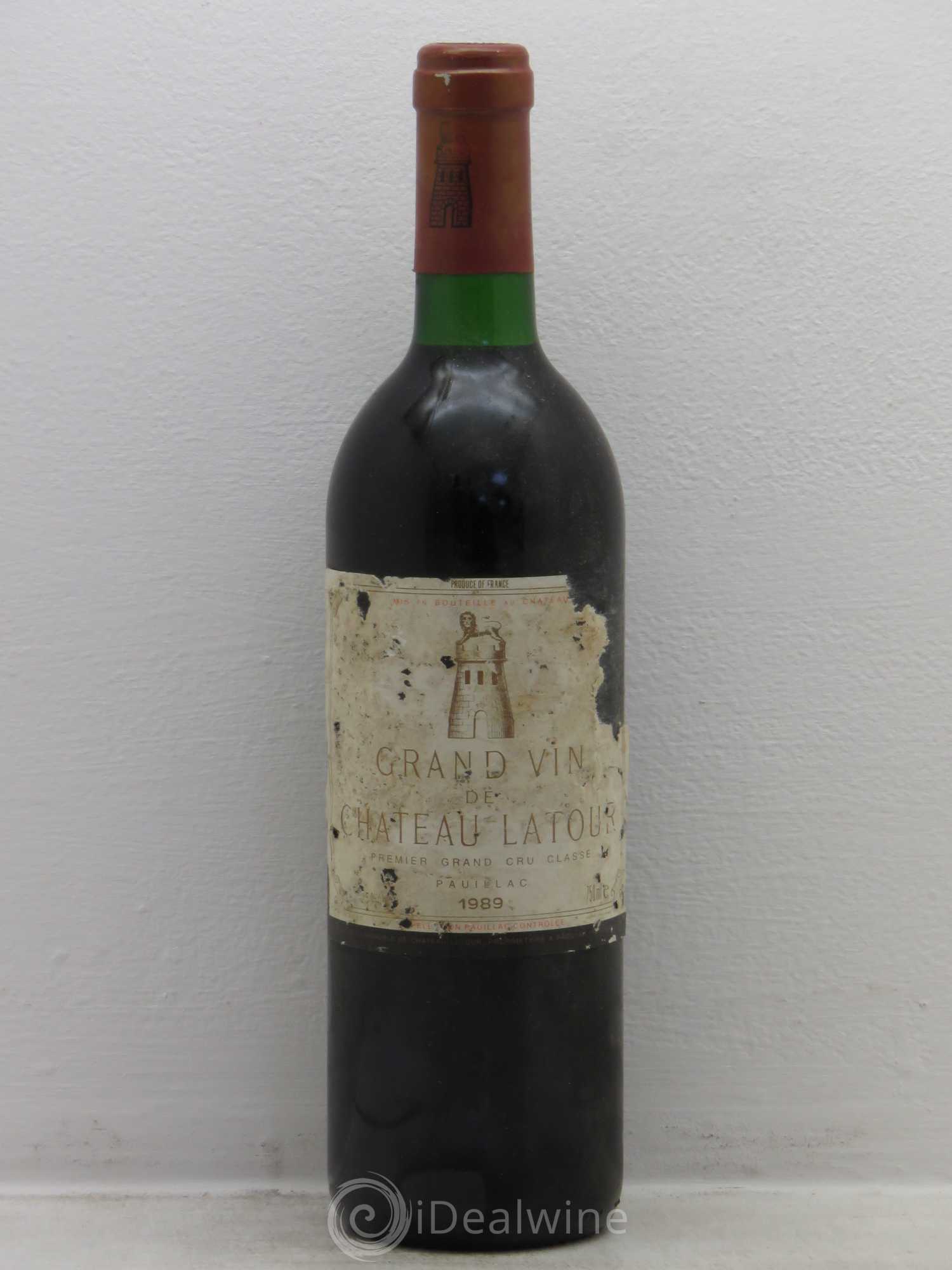 Château Latour 1er Grand Cru Classé 1989 - Lot de 1 bouteille - 0