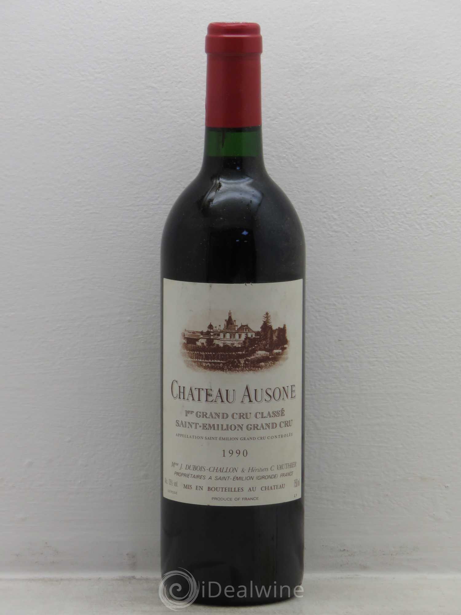 Château Ausone 1er Grand Cru Classé A 1990 - Lot de 1 bouteille - 0