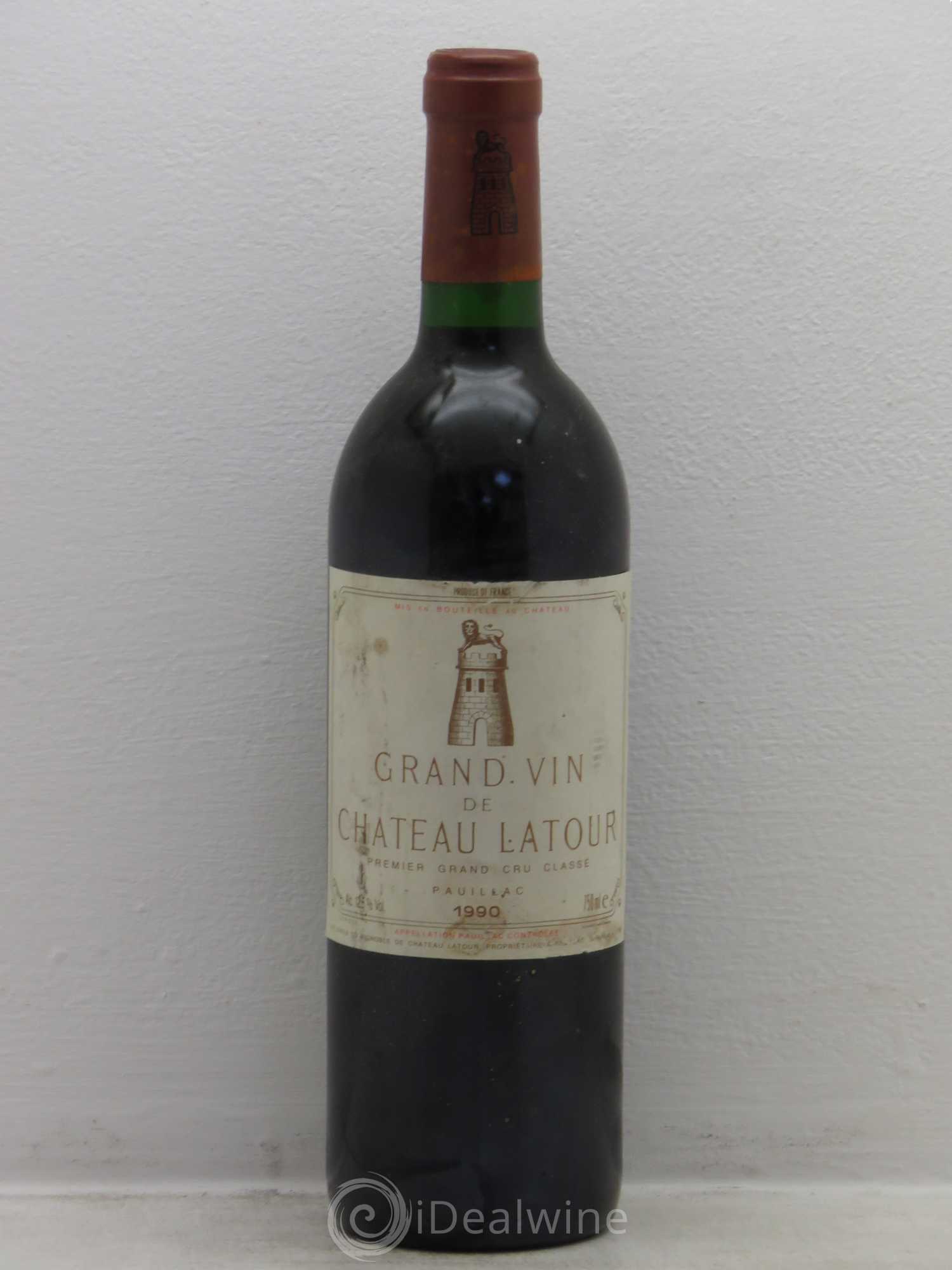 Château Latour 1er Grand Cru Classé 1990 - Lot de 1 bouteille - 0