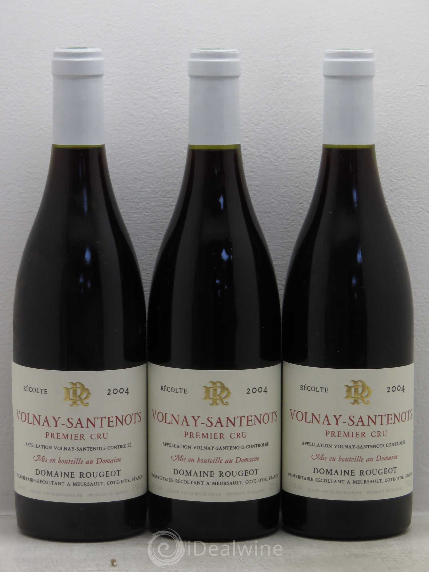 Volnay 1er Cru Domaine Rougeot (sans prix de réserve) 2004 - Posten von 3 Flaschen - 0