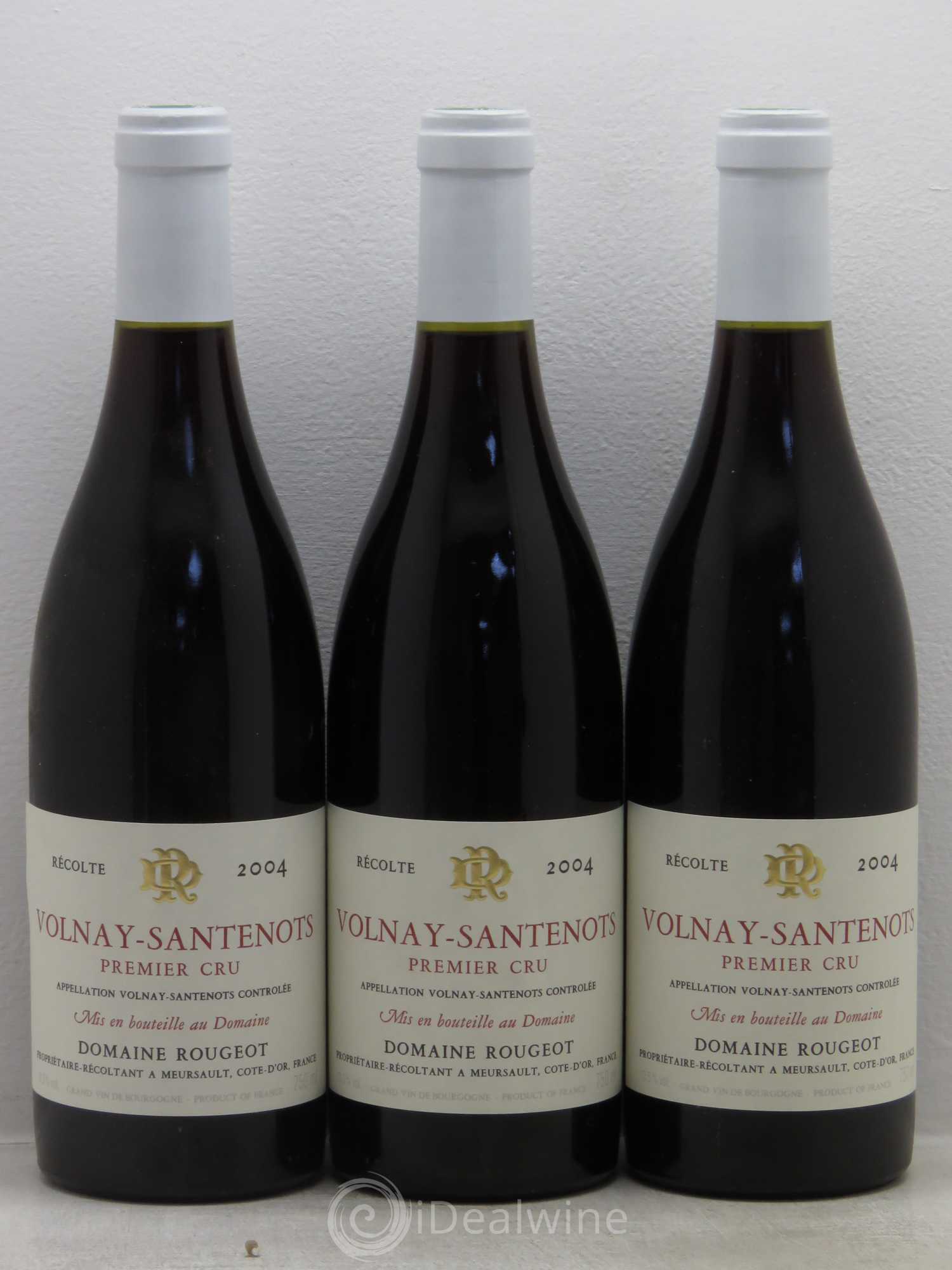 Volnay 1er Cru Domaine Rougeot (sans prix de réserve) 2004 - Posten von 3 Flaschen - 0