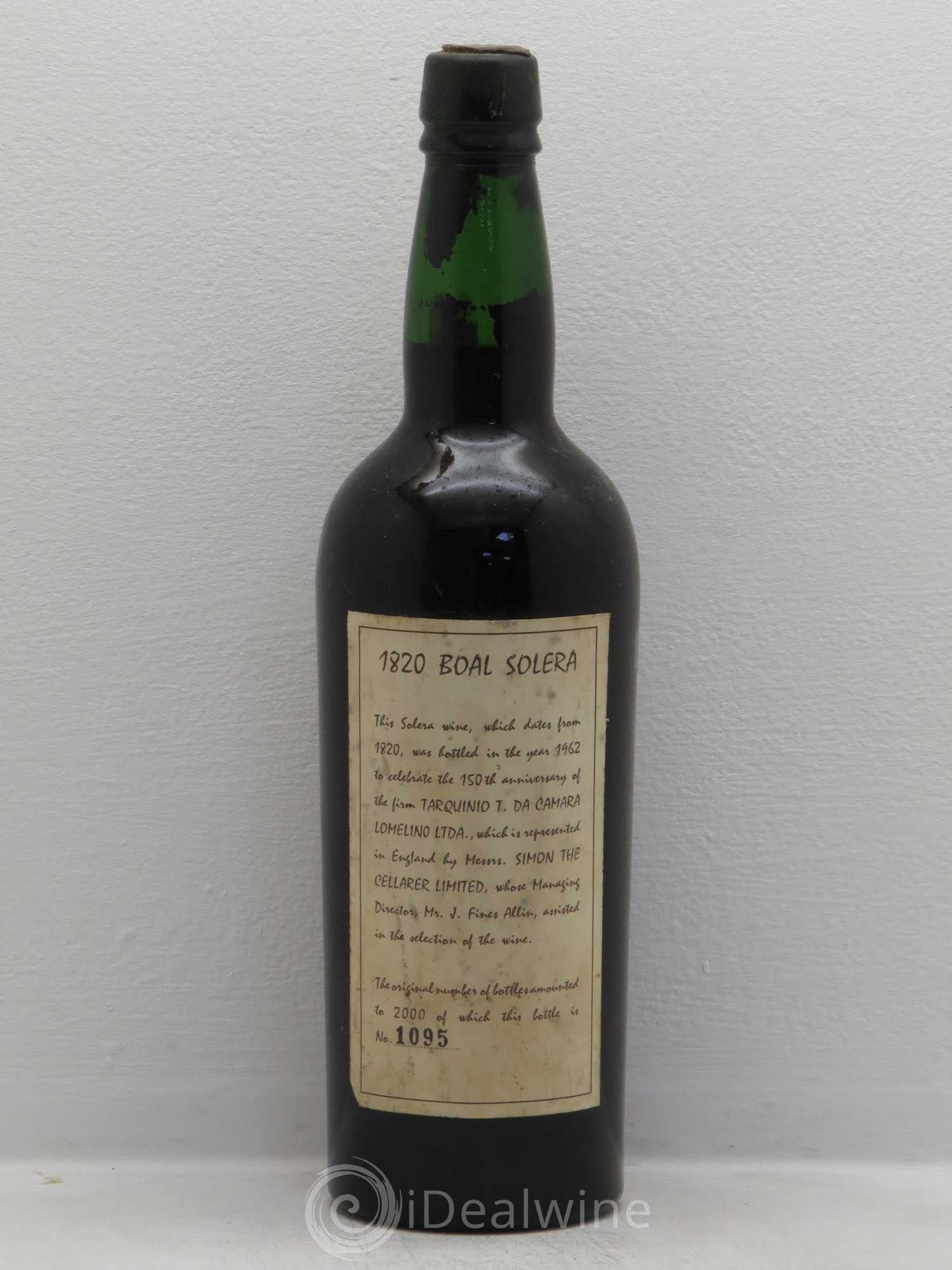 Portugal Boal Solera 1820 - Lot de 1 bouteille - 1