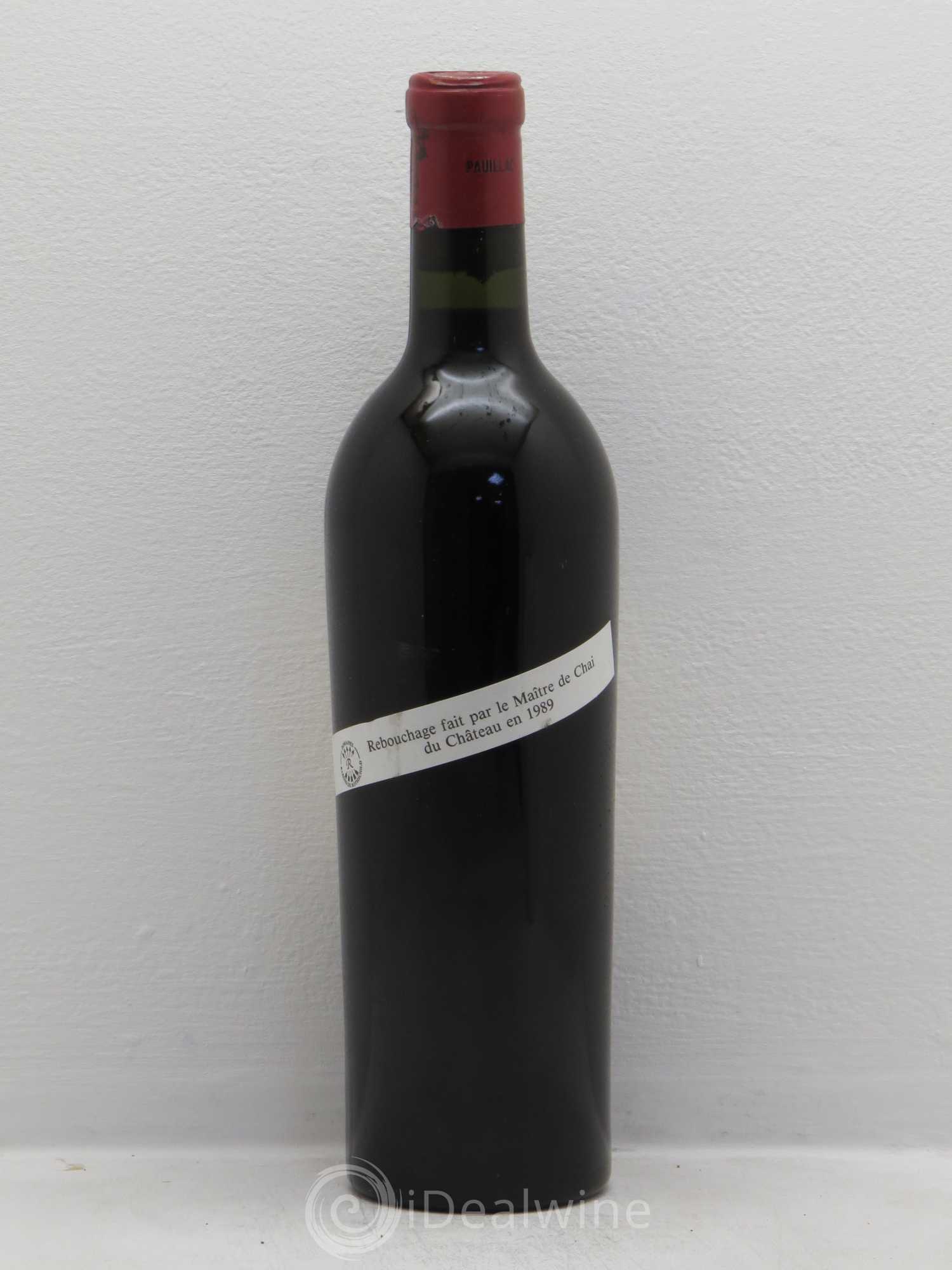 Château Lafite Rothschild 1er Grand Cru Classé 1953 - Lot de 1 bouteille - 1