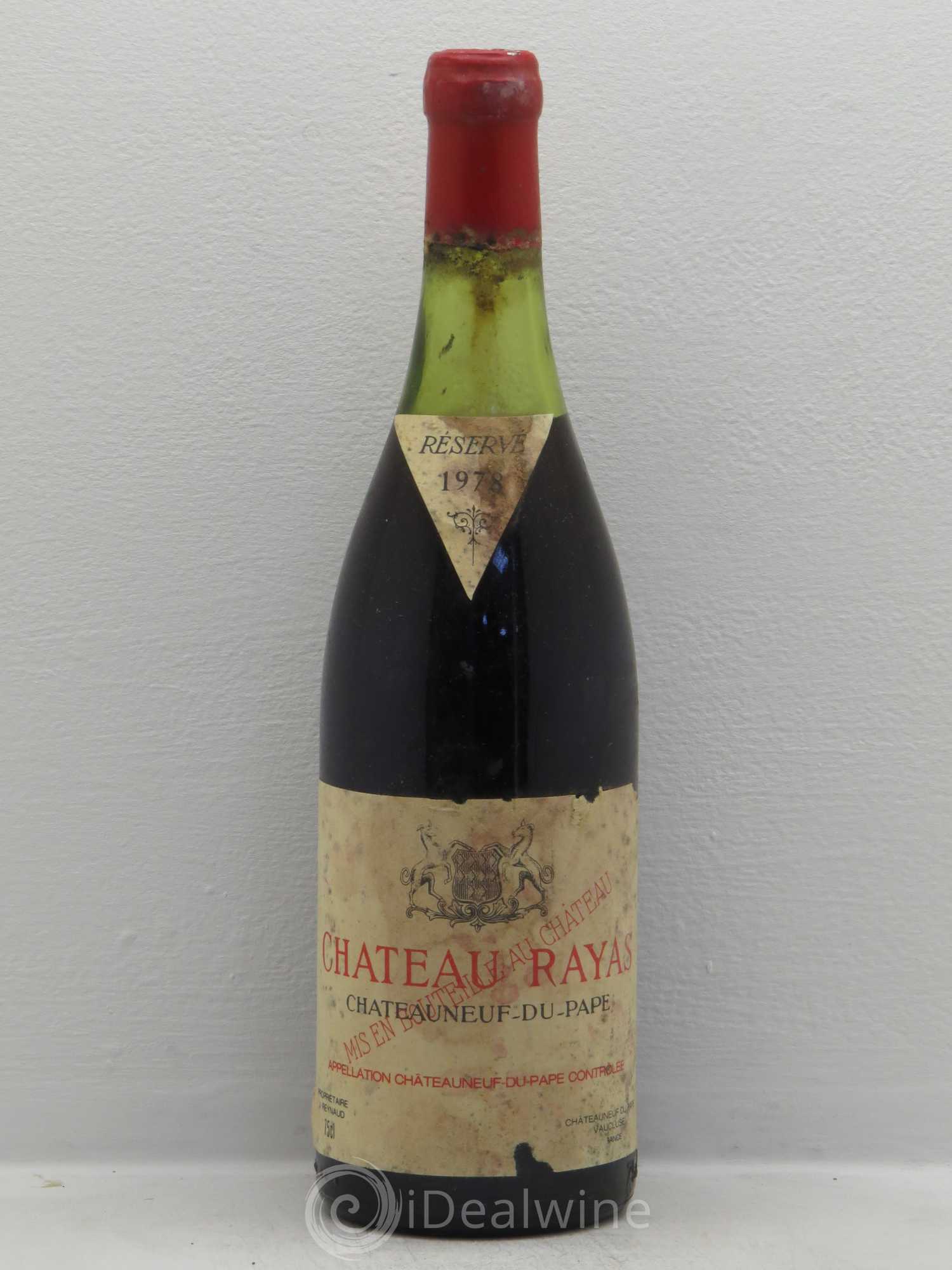 Châteauneuf-du-Pape Château Rayas Emmanuel Reynaud 1978 - Lot de 1 bouteille - 0