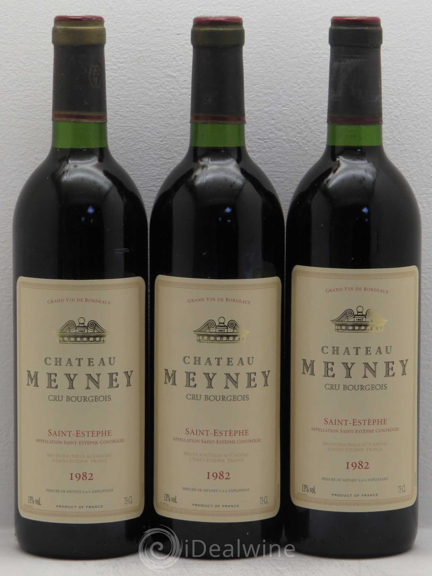 Château Meyney 1982 - Lot de 3 bouteilles - 0