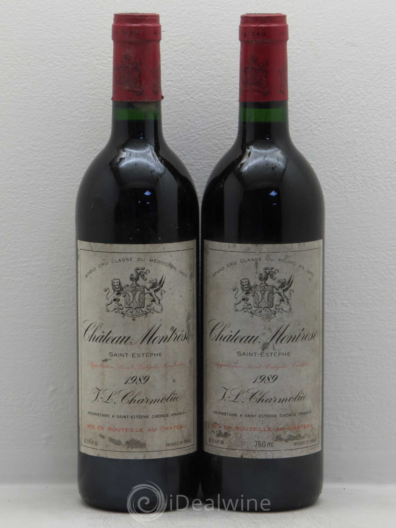 Château Montrose 2ème Grand Cru Classé 1989 - Lot de 2 bouteilles - 0