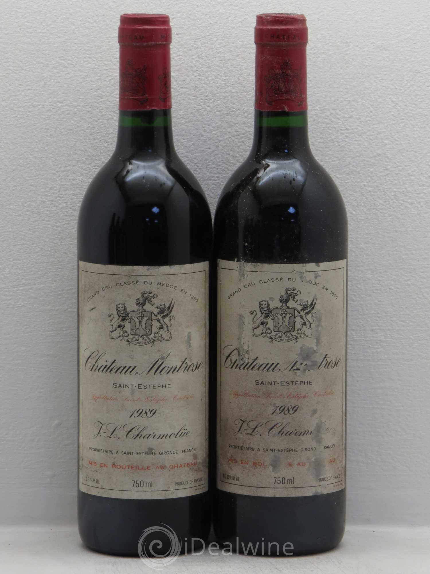 Château Montrose 2ème Grand Cru Classé 1989 - Lot de 2 bouteilles - 0