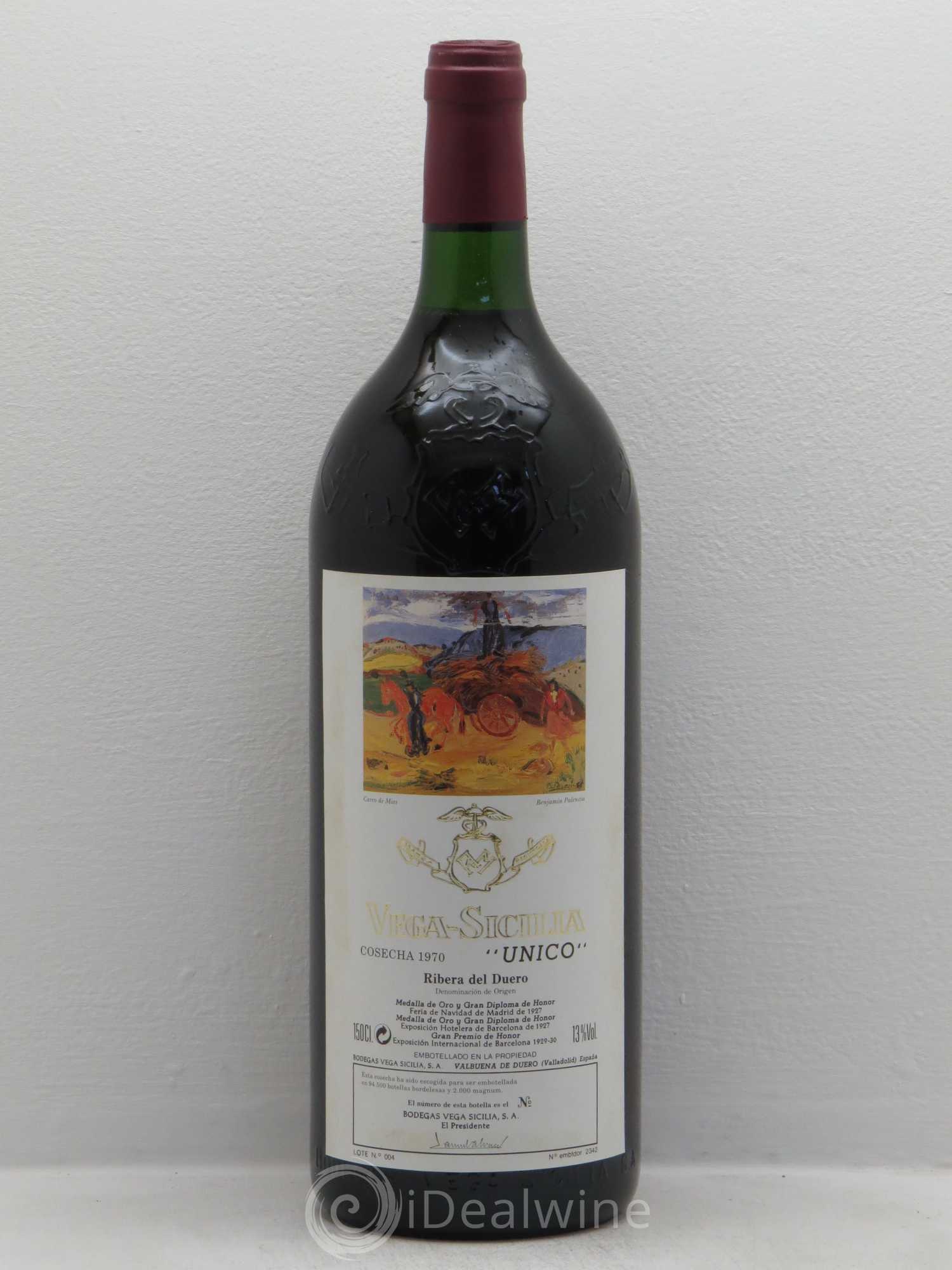 Ribera Del Duero DO Vega Sicilia Unico Famille Alvarez 1970 - Lot de 1 magnum - 0