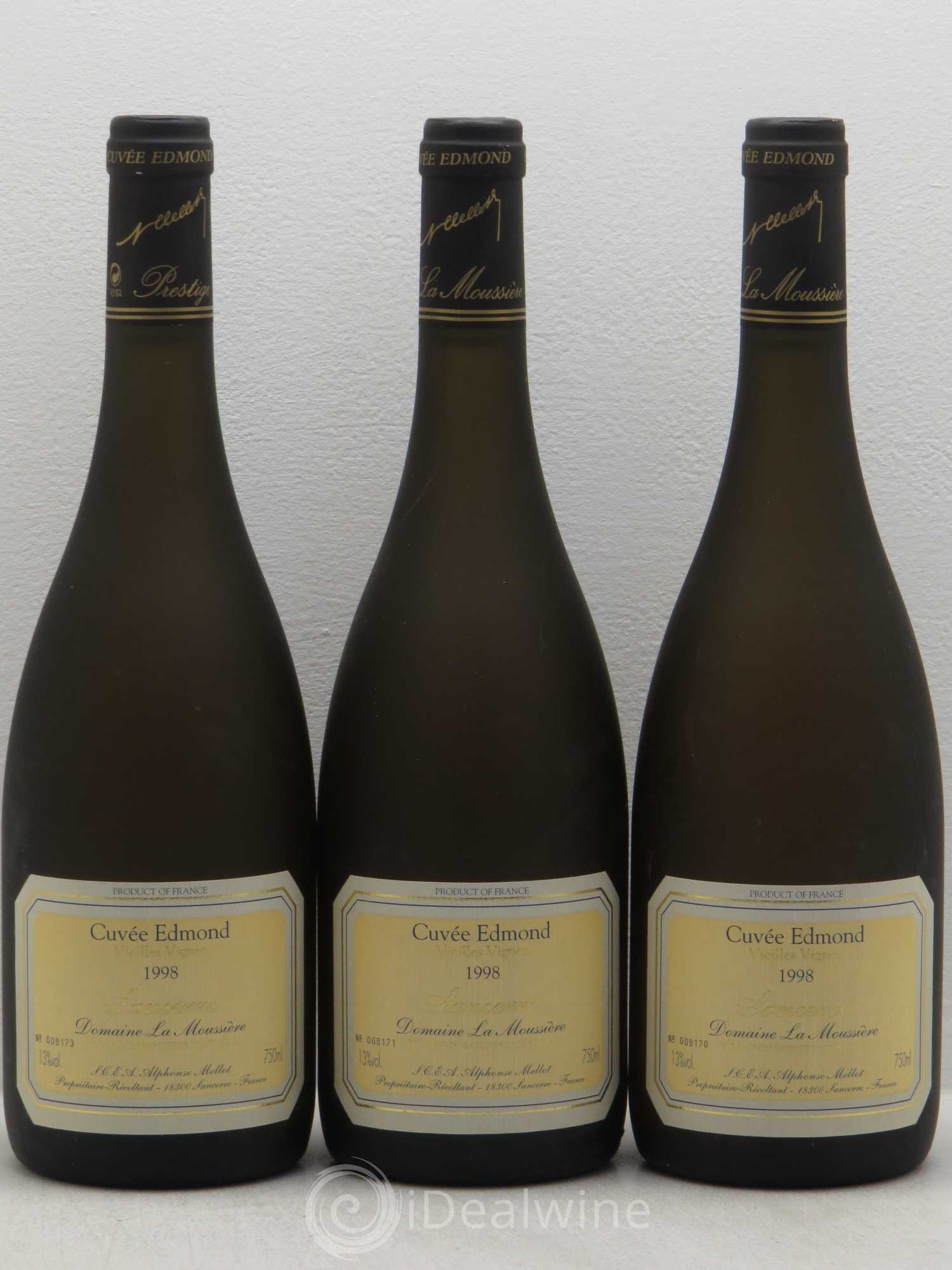 Sancerre Cuvée Edmond Alphonse Mellot 1998 - Posten von 3 Flaschen - 0