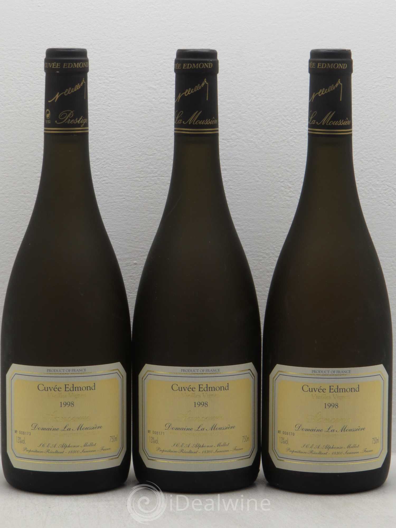Sancerre Cuvée Edmond Alphonse Mellot 1998 - Posten von 3 Flaschen - 0
