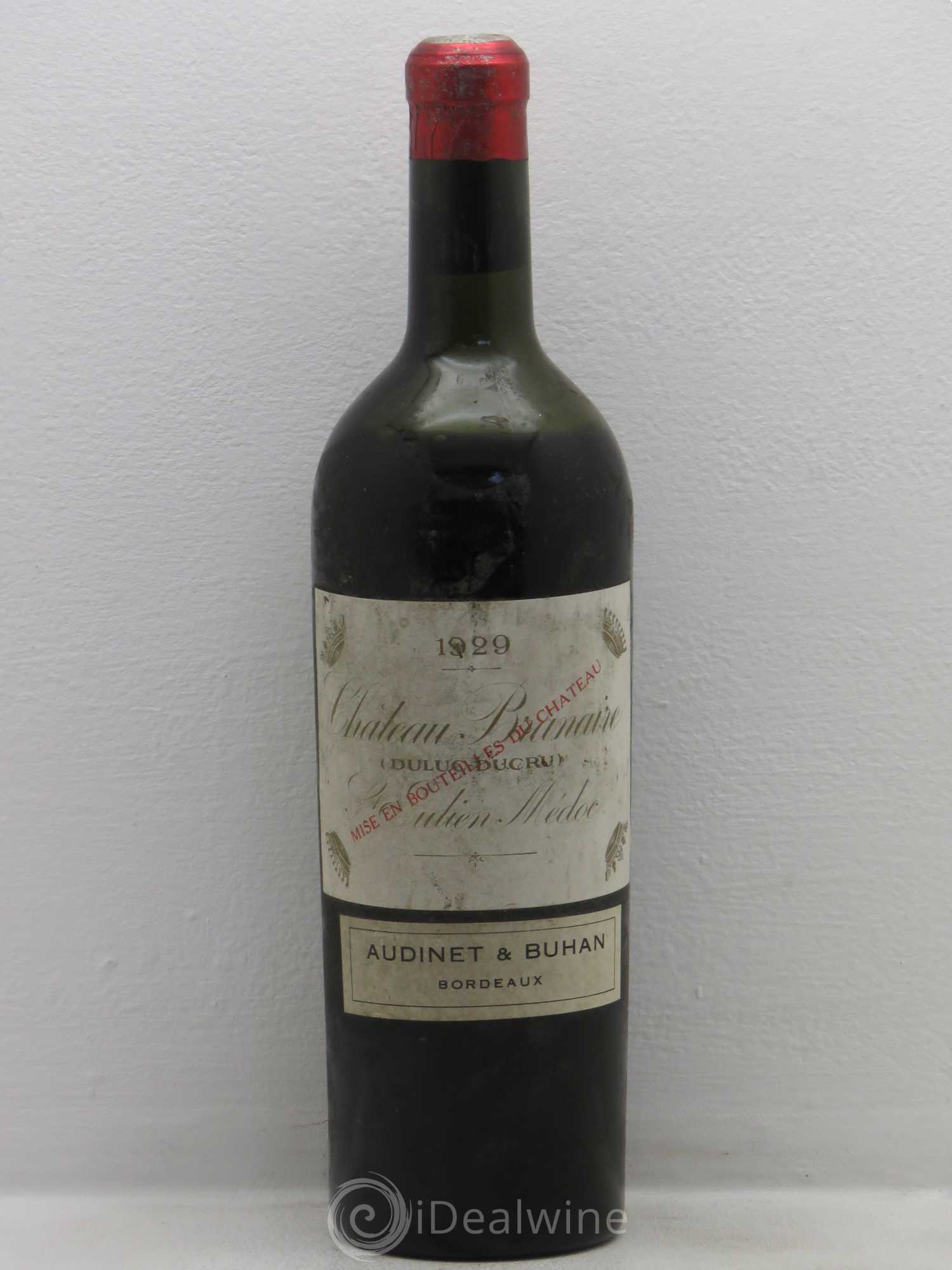 Château Branaire Ducru 4ème Grand Cru Classé 1929 - Lot de 1 bouteille - 0